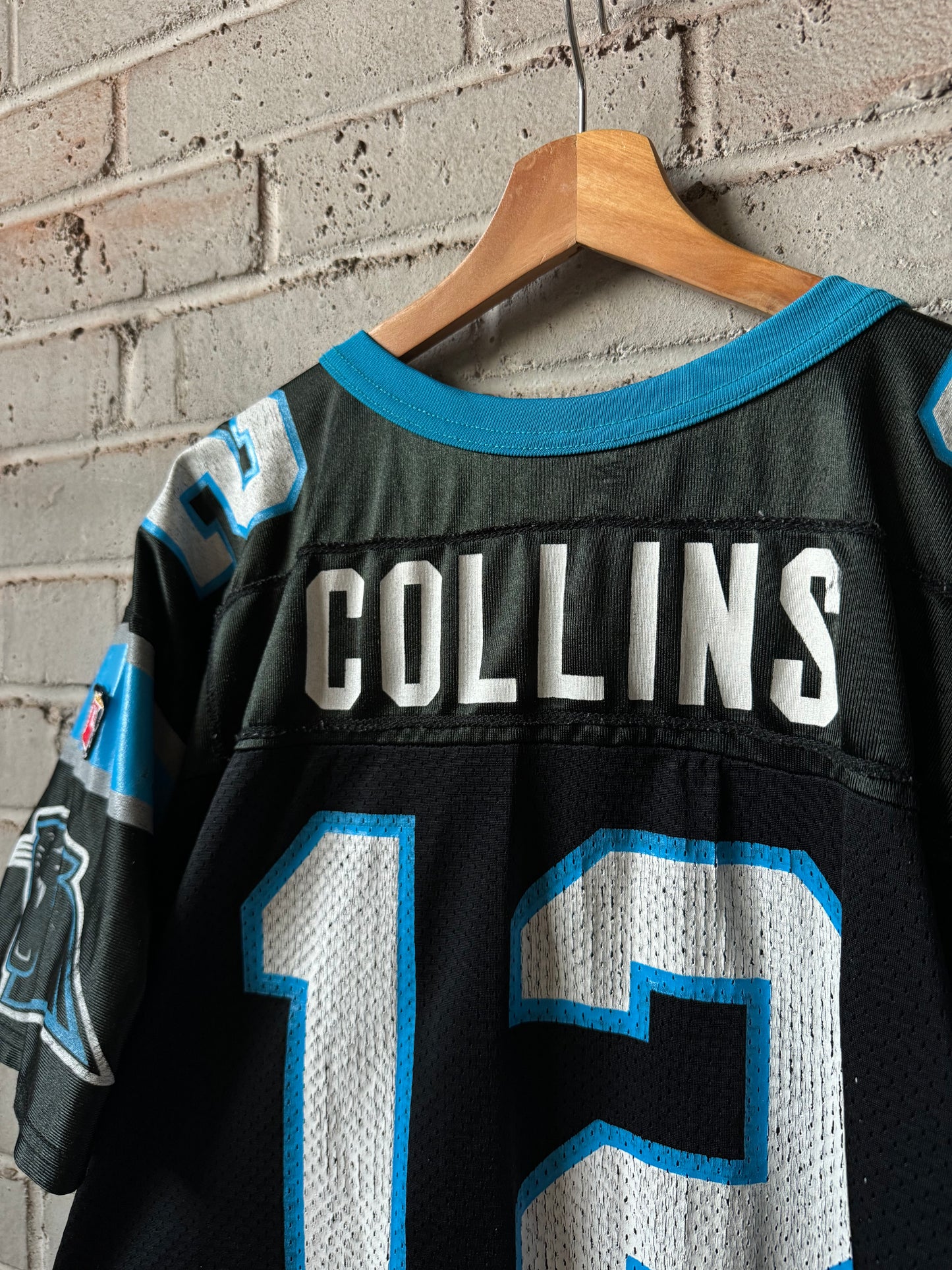 90’s Carolina Panthers Kerry Collins Vintage Black Wilson NFL Jersey (Large)
