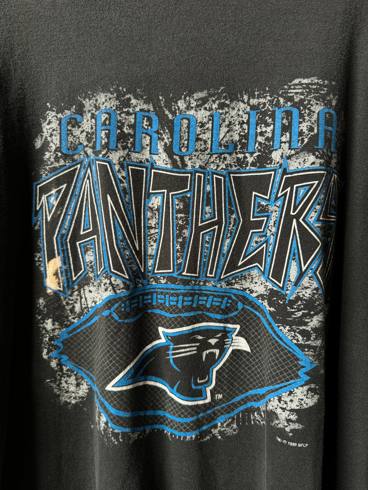 1995 Carolina Panthers Vintage 3/4 Sleeve Inaugural Season NFL Tee (XL)