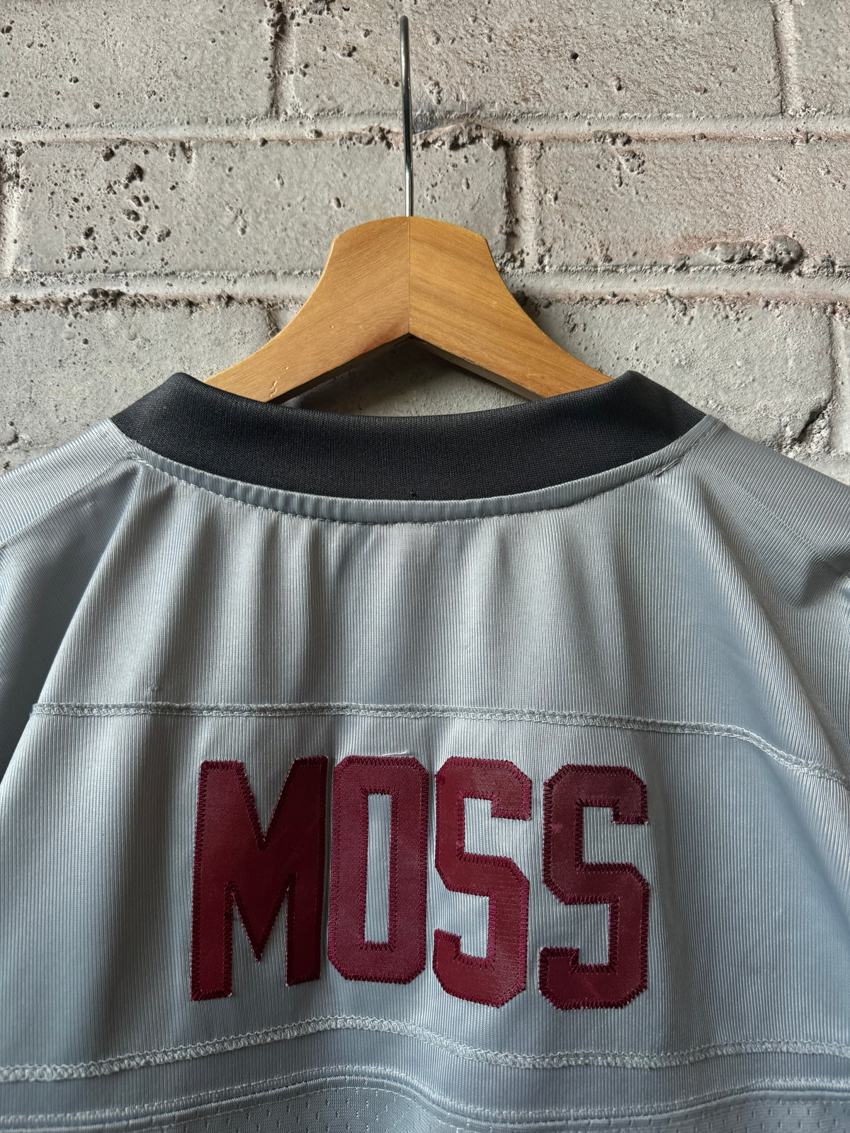 00’s Washington Redskins Santana Moss Vintage Grey Reebok Storm Collection Stitched NFL Jersey (Medium)