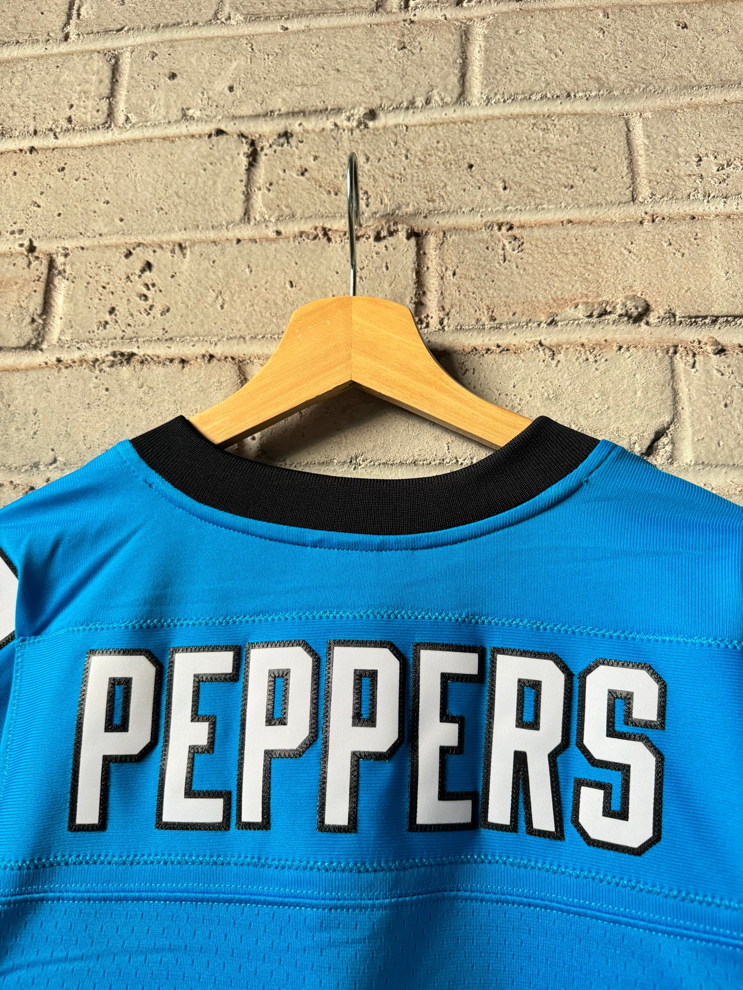 2003 Carolina Panthers Julius Peppers Alternate Blue Mitchell & Ness Legacy NFL Throwback Jersey - Deadstock (44/Large)