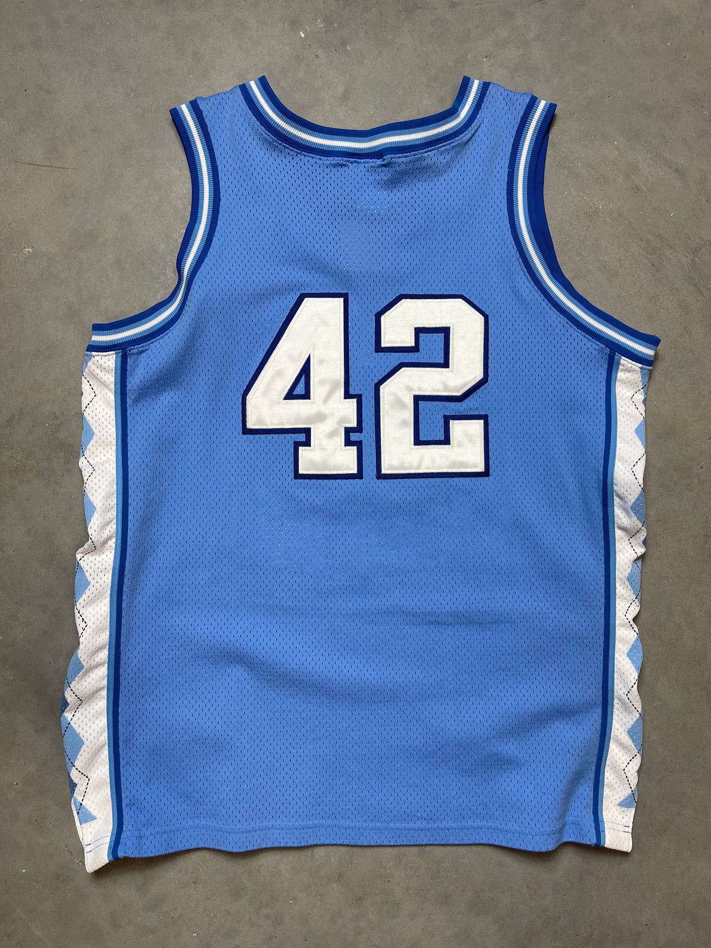 90’s UNC North Carolina Tarheels Jerry Stackhouse Vintage Heavyweight Mesh Nike College Basketball Jersey (48/XL)