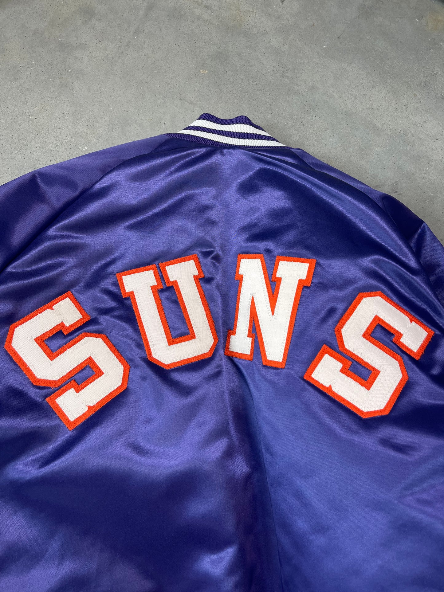80’s Phoenix Suns Vintage Chalkline Satin NBA Jacket (Large)