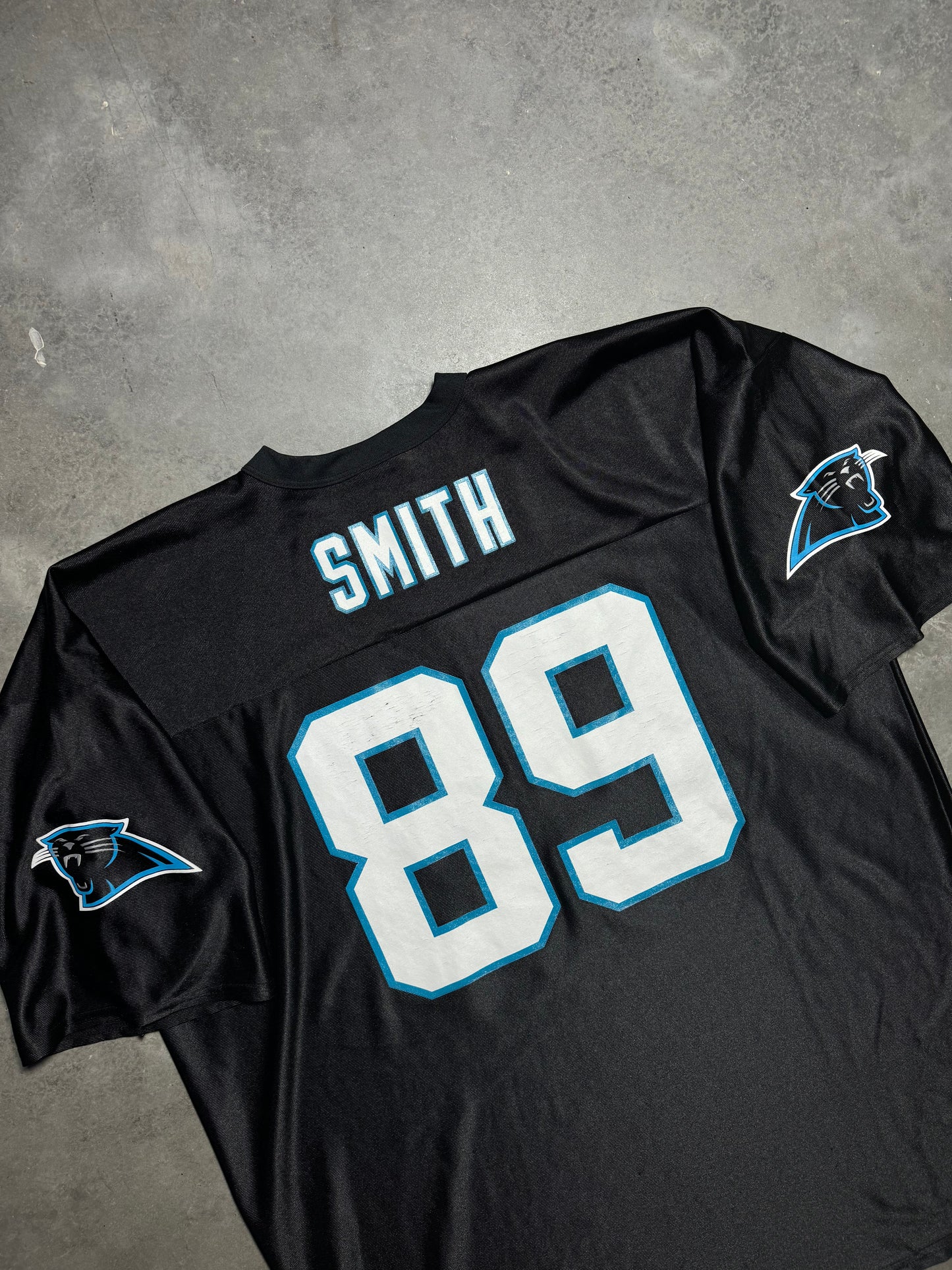 00’s Carolina Panthers Steve Smith Vintage Black NFL Jersey (XXL)