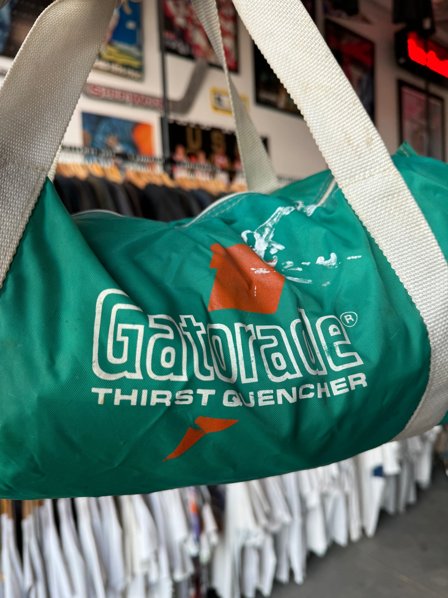 80’s Gatorade Thirst Quencher Vintage Green Duffle Bag