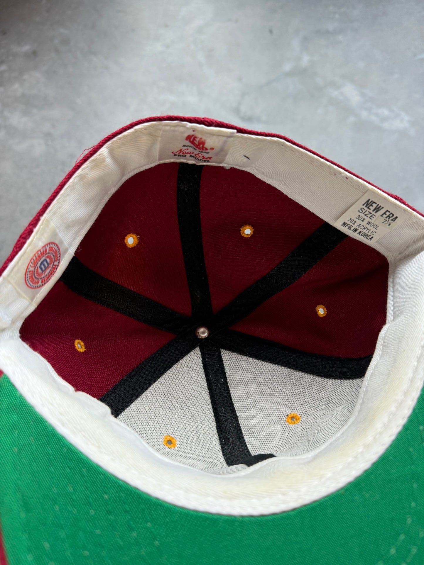 90’s FSU Florida State Seminoles Vintage College New Era College Fitted Hat (7 1/8)