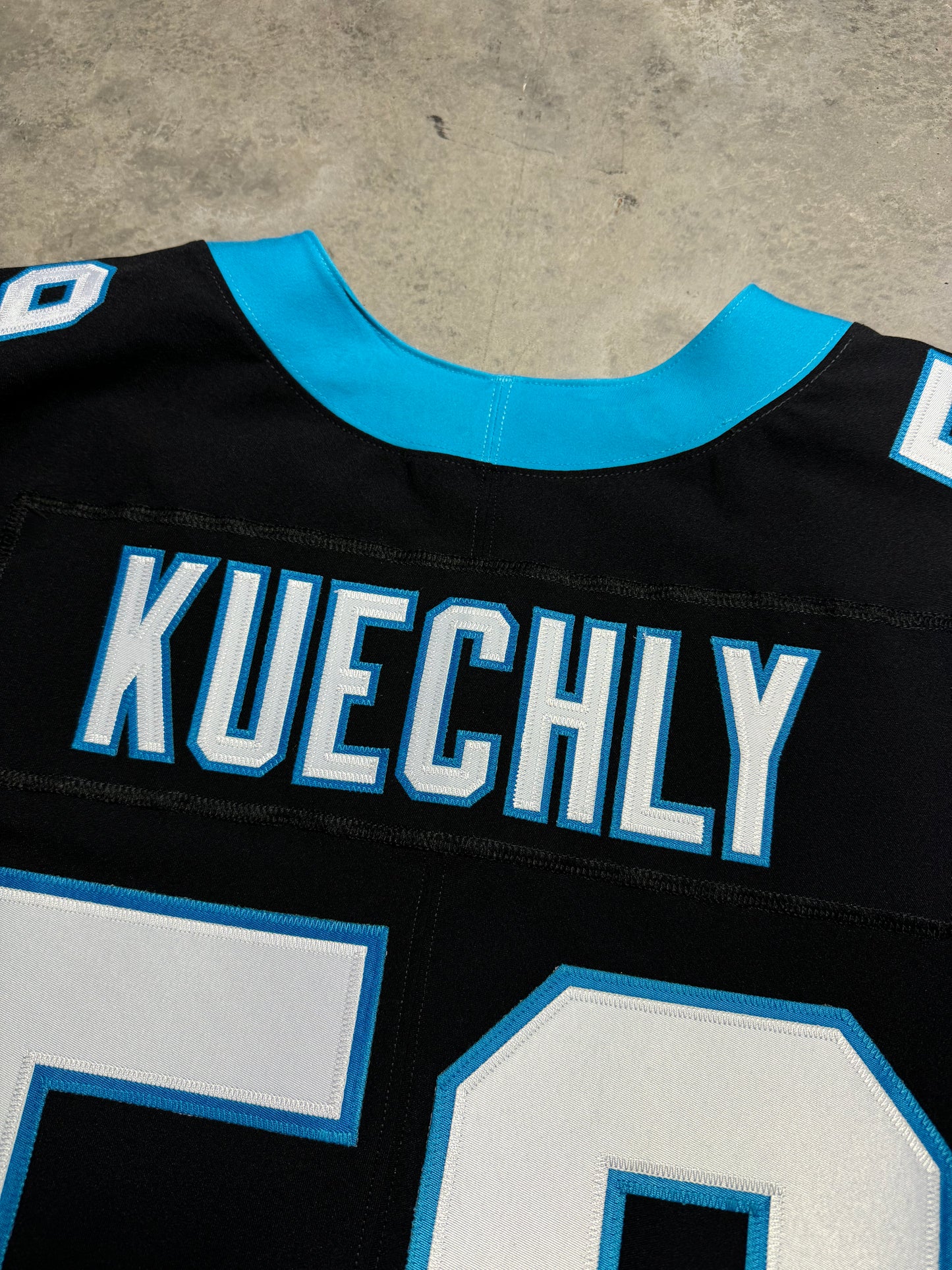 Carolina Panthers Luke Kuechly Black Nike Vapor F.U.S.E Elite Fully Stitched On Field NFL Jersey (52/XXL)