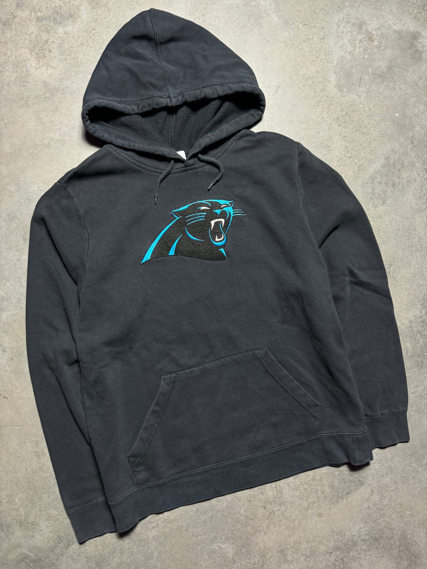2010’s Carolina Panthers Black Embroidered Logo NFL Hoodie (Women’s Large)