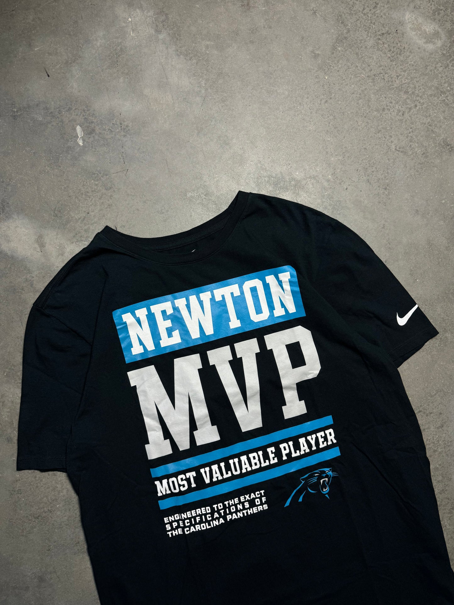 2015 Carolina Panthers Cam Newton MVP Black Nike NFL Tee (Large)