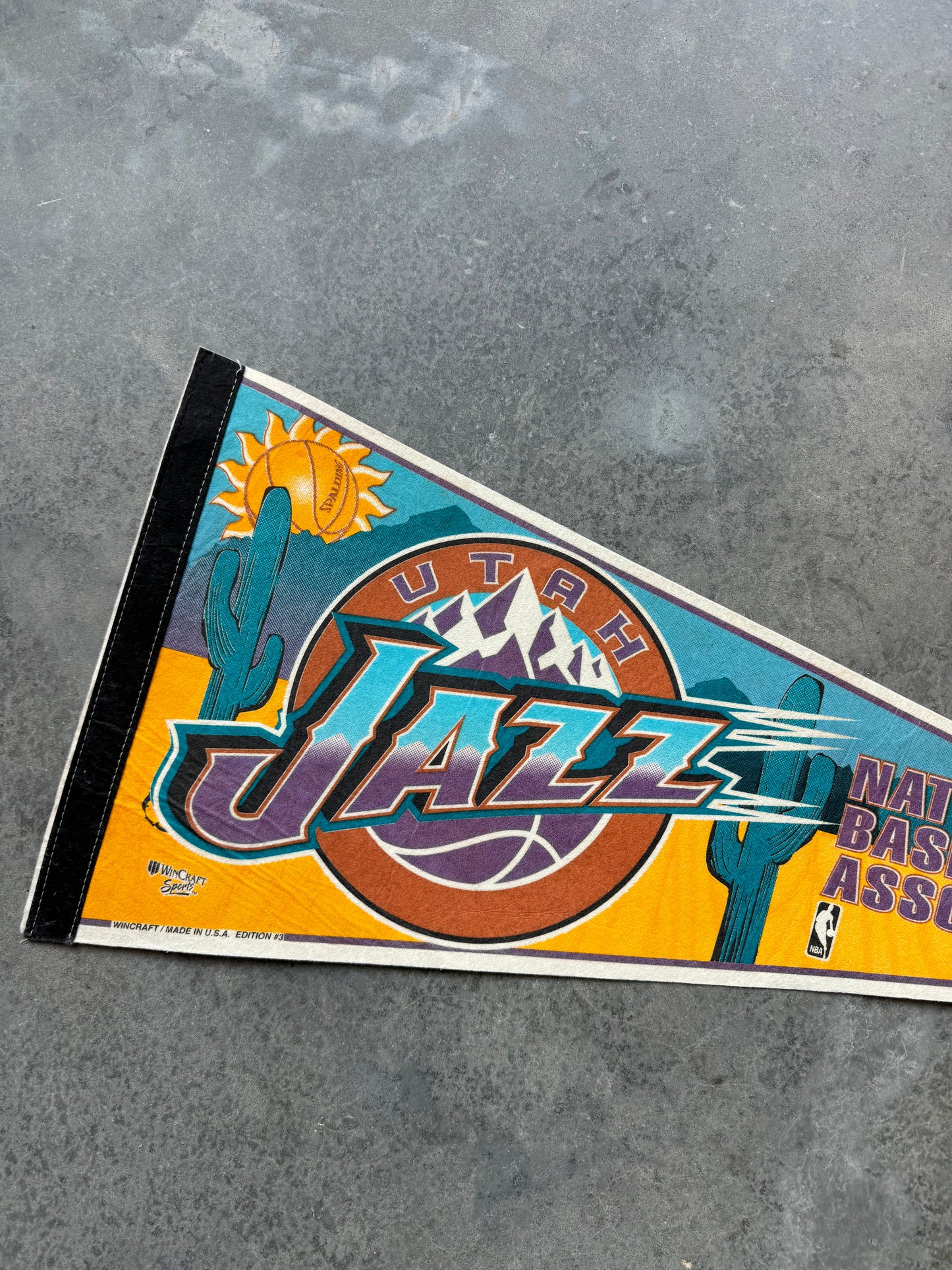 90’s Utah Jazz Vintage Wincraft NBA Pennant