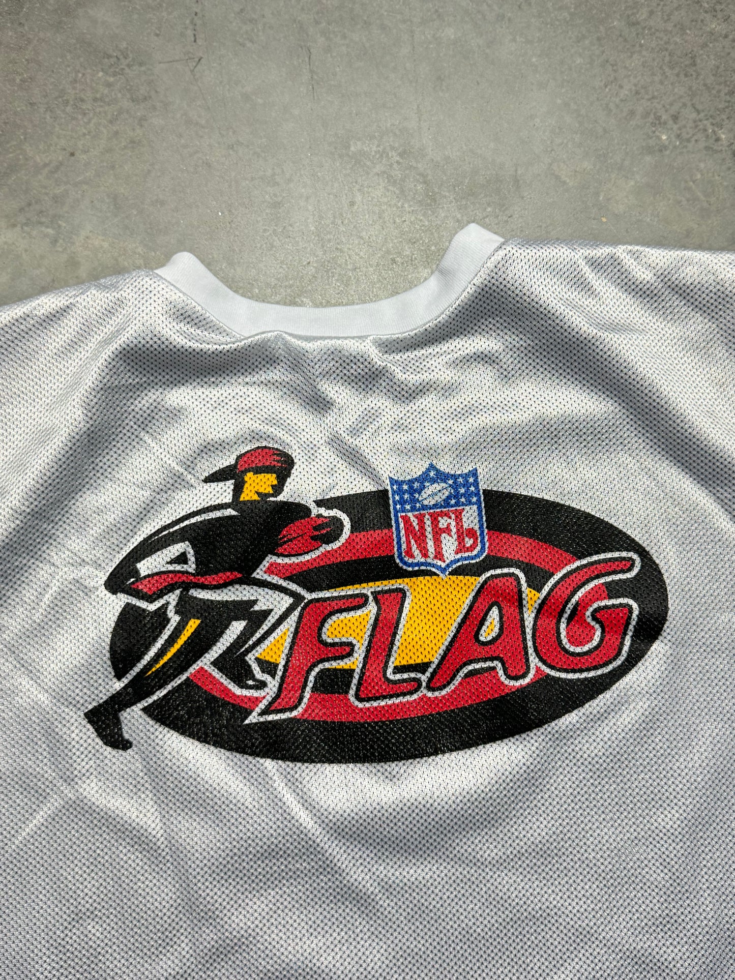 90’s Carolina Panthers Vintage Reversible Black White Mesh NFL Flag Football Jersey (Large)