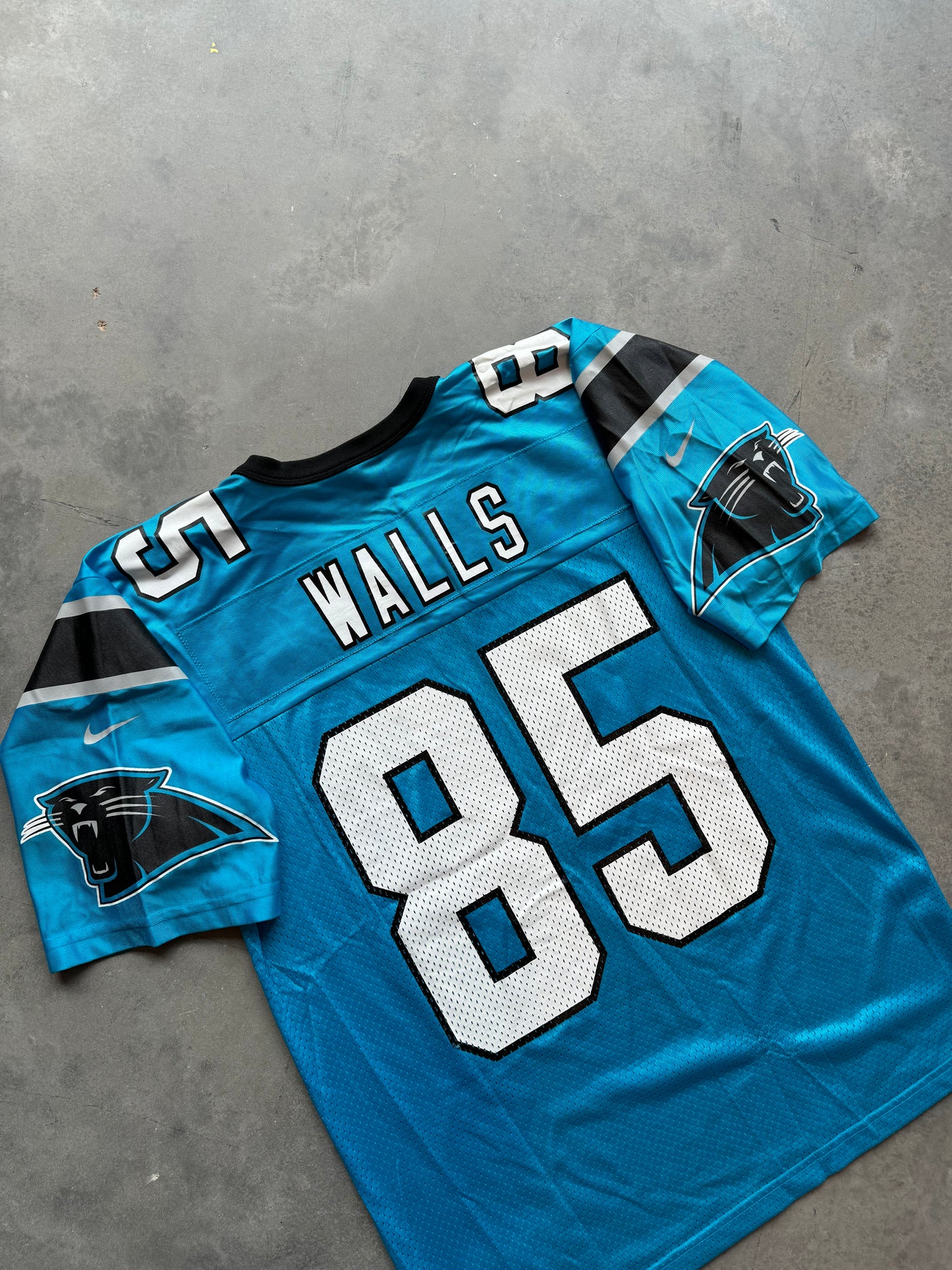 2002 Carolina Panthers Wesley Walls Vintage Blue Alternate Nike NFL Jersey (Medium)