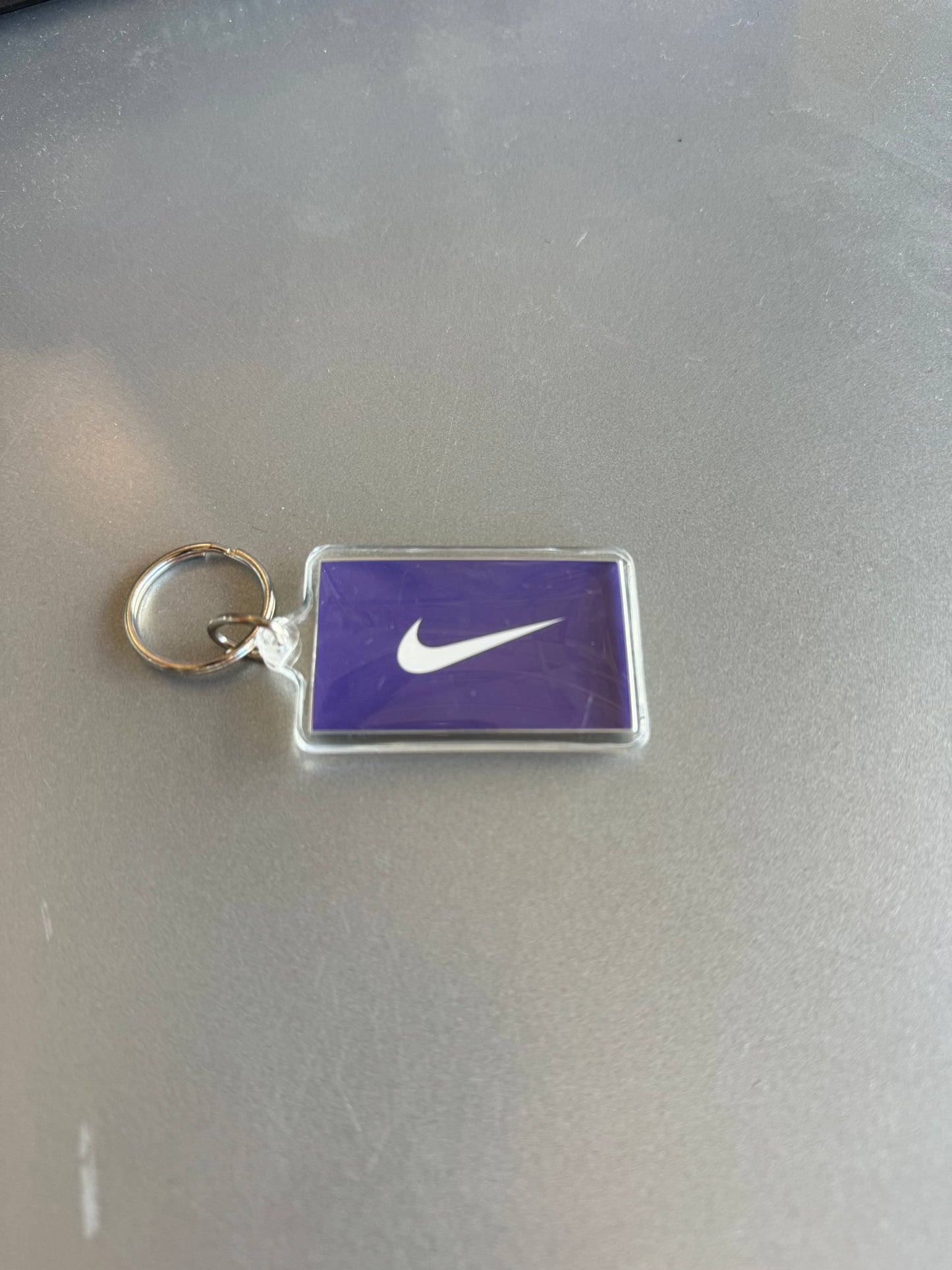90’s Charlotte Sting x Nike Swoosh Two Tone WNBA Basketball Keychain - Brand New