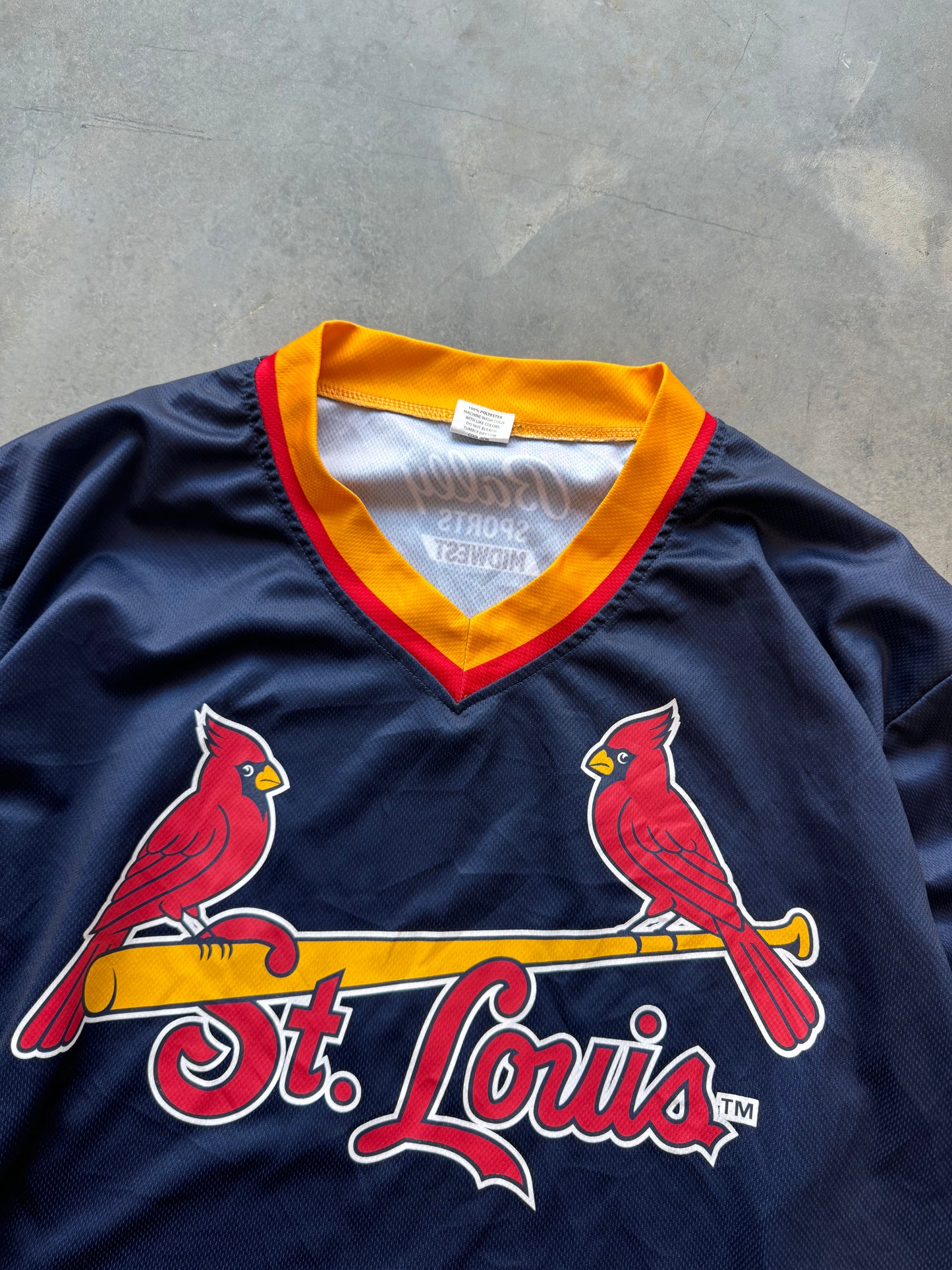 St. Louis Cardinals x St. Louis Blues Crossover MLB NHL Hockey Jersey (XL)