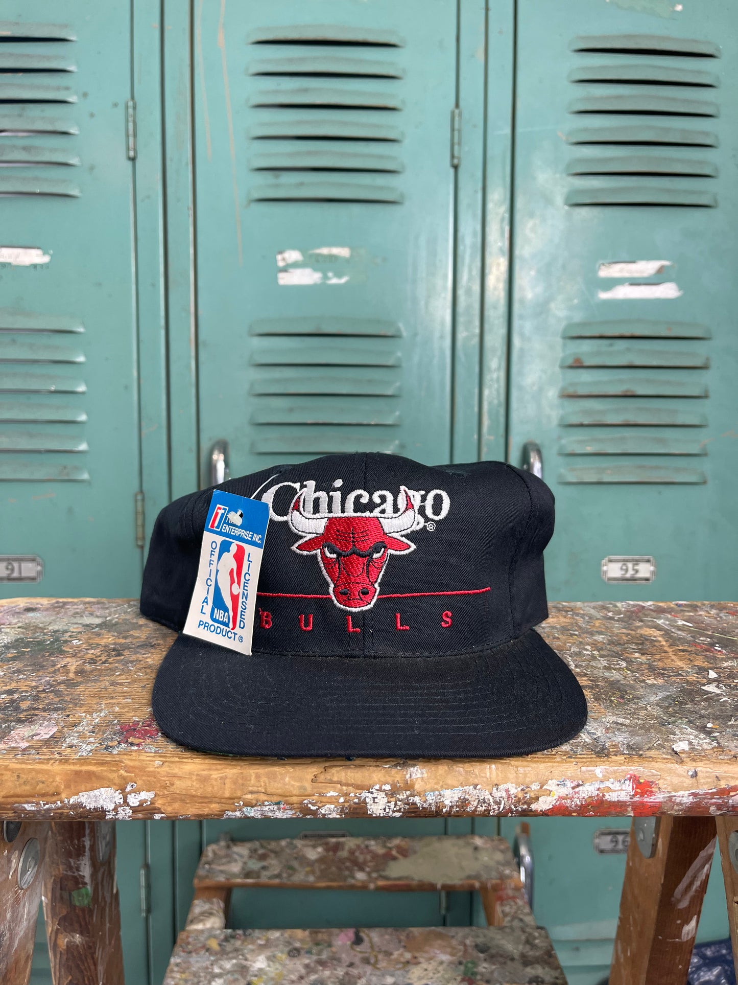 90s Chicago Bulls Deadstock Black NBA Hat