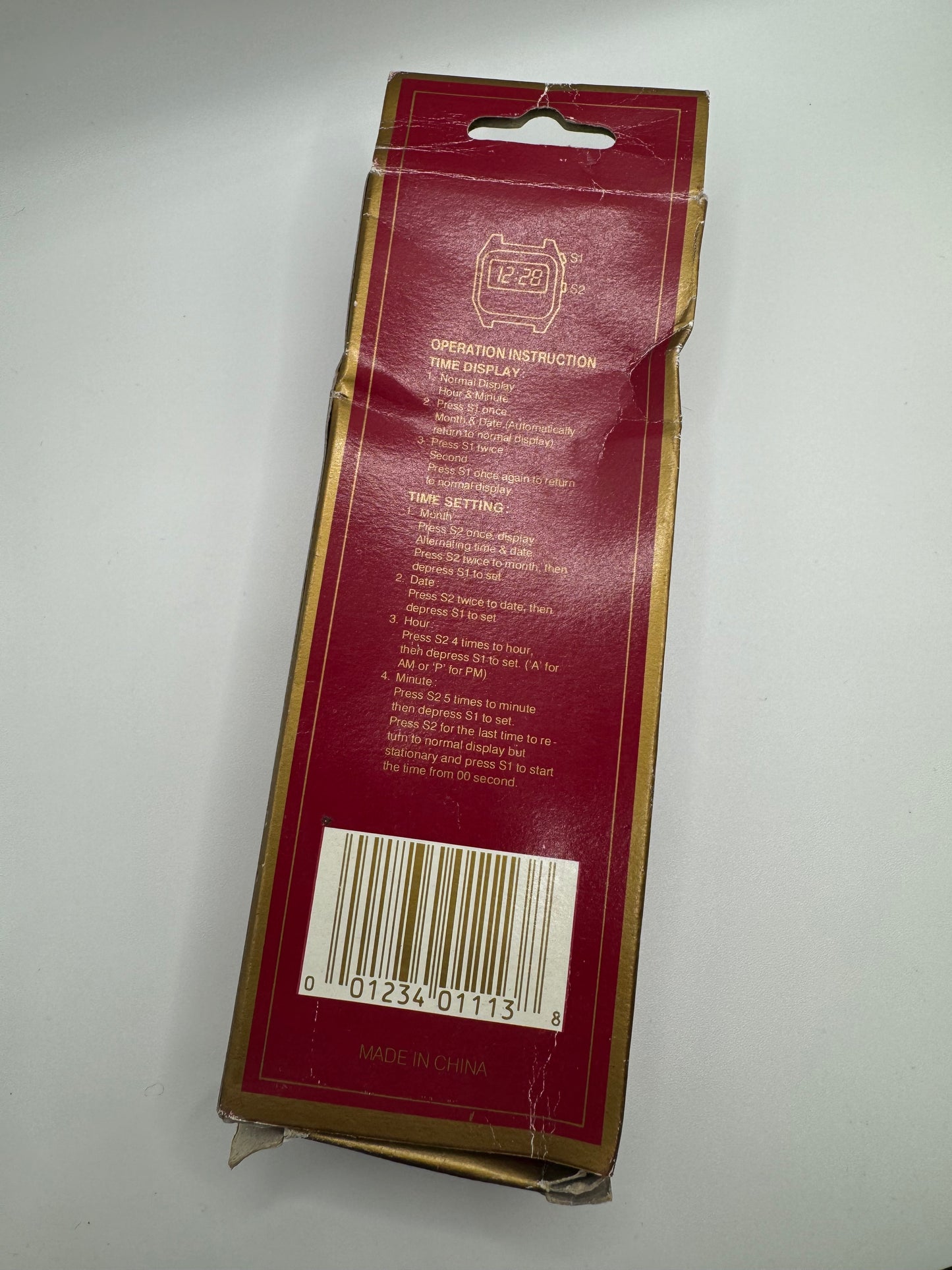 90’s Carolina Panthers Vintage Gold Tone Alternate Full Cat Logo NFL Digital Watch (OSFA)