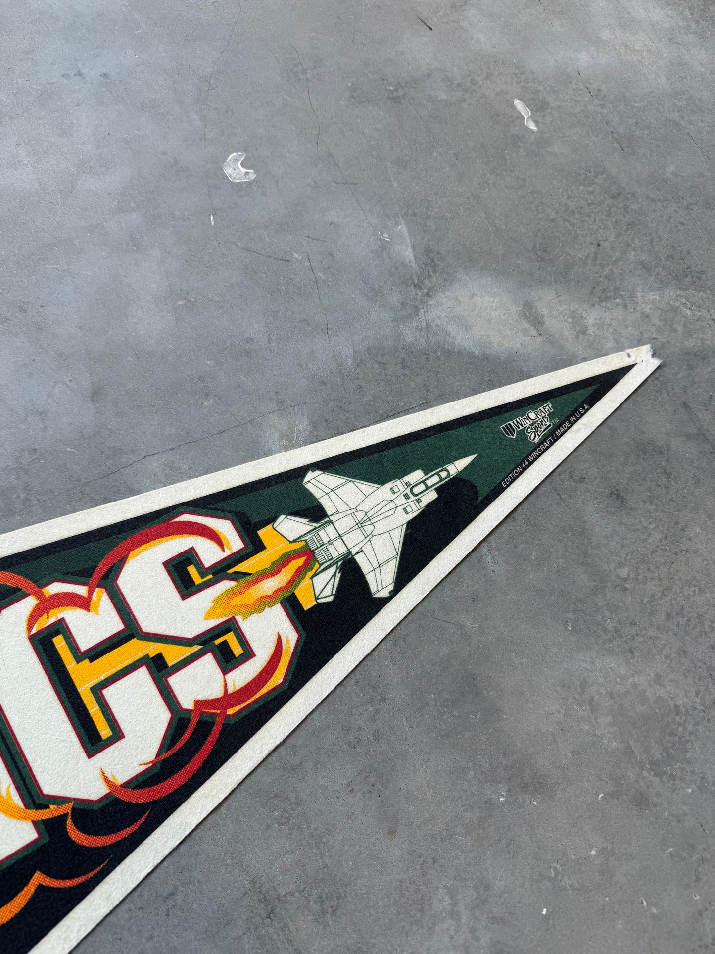 90’s Seattle Supersonics Vintage Wincraft Jet NBA Pennant