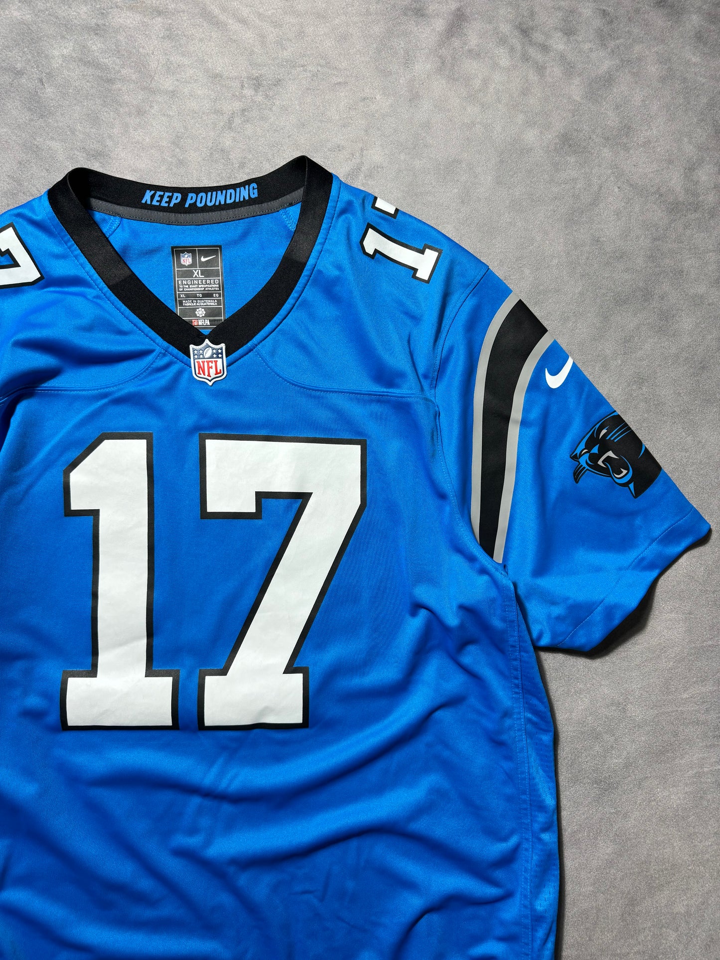 2024 Carolina Panthers Xavier Legette Process Blue Nike NFL Game Jersey (XL)
