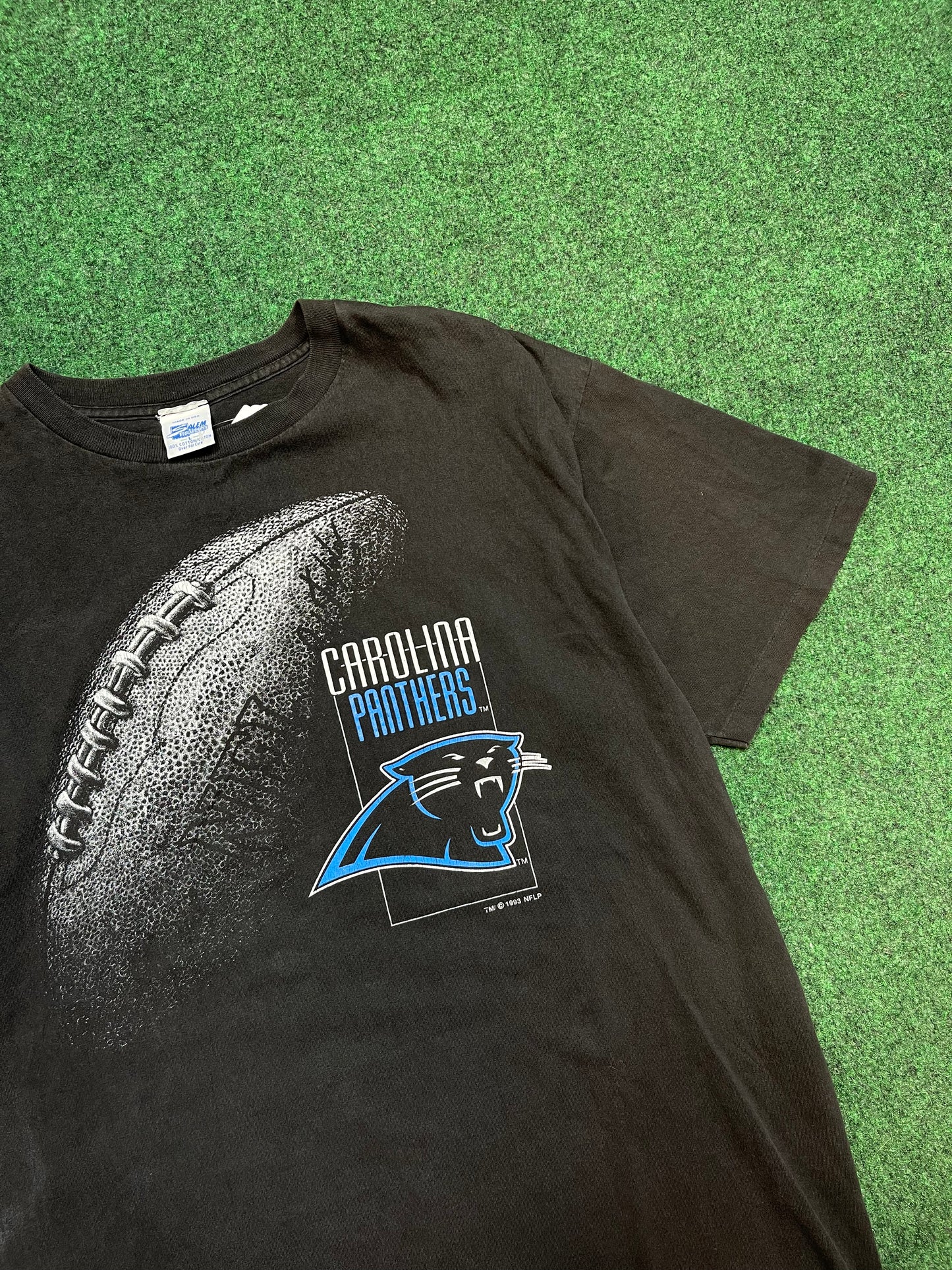 1993 Carolina Panthers Vintage Salem Sportswear Vintage NFL Tee (Large)