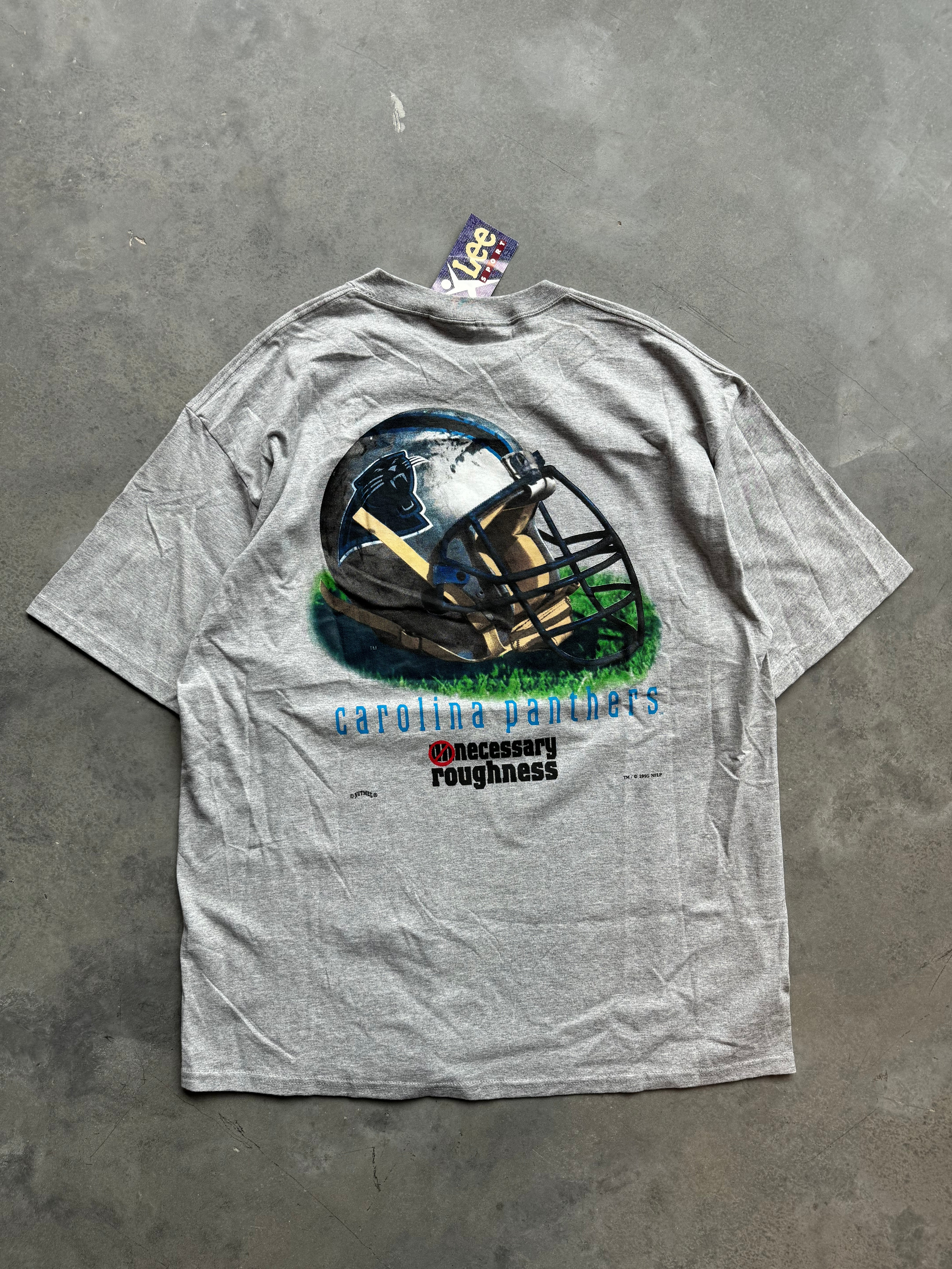 1995 Carolina Panthers Necessary Roughness Vintage Lee Sport NFL