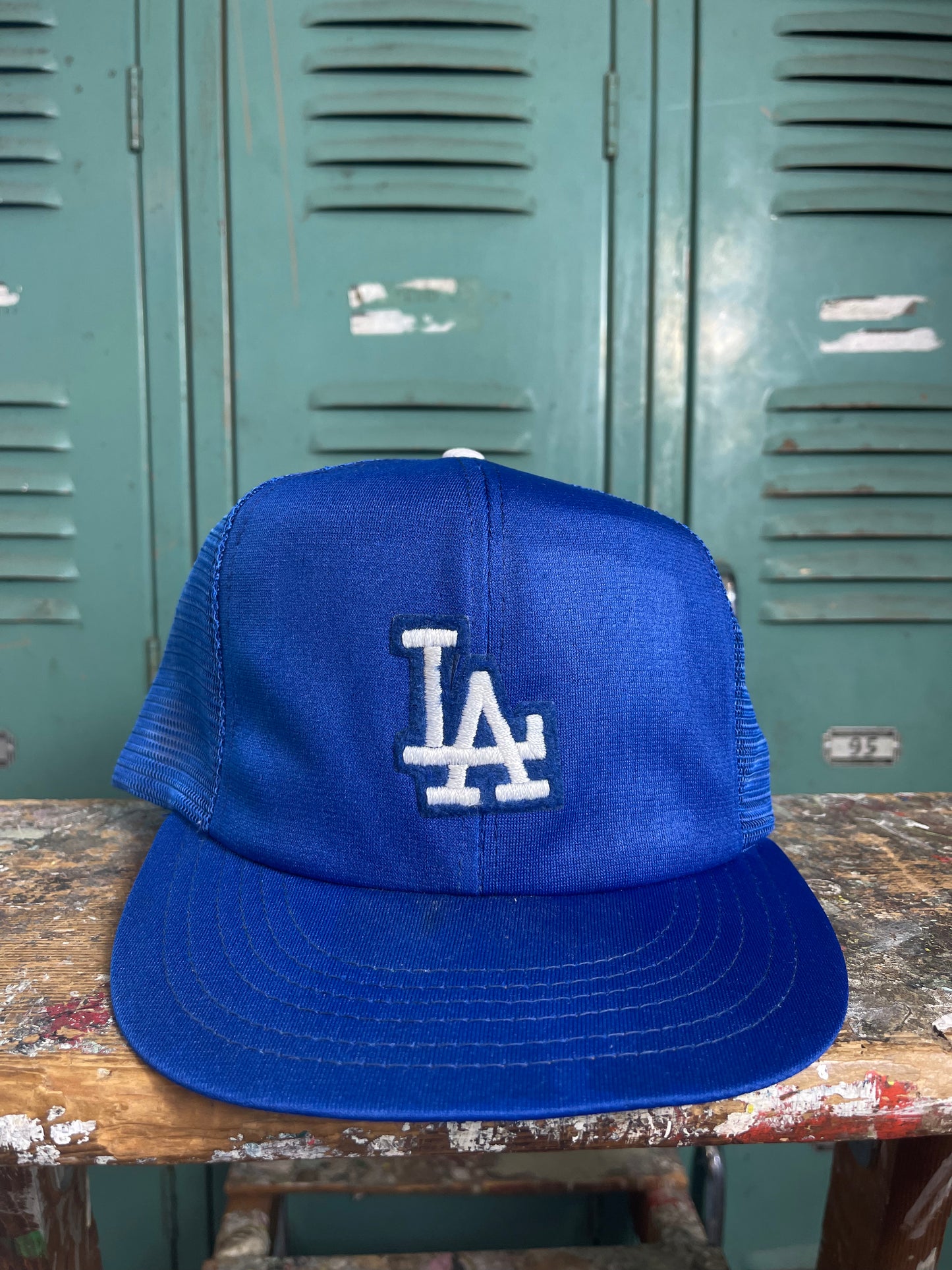 80’s Los Angeles Dodgers Vintage Mesh Trucker Snapback MLB Hat (OSFA)