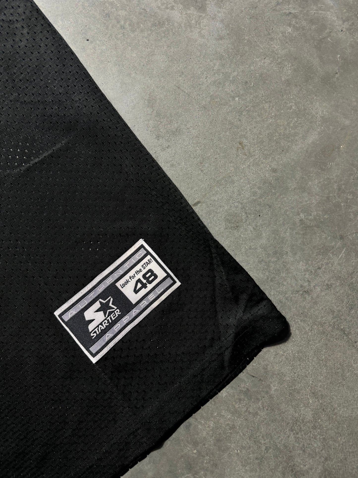 90’s Carolina Panthers Tim Biakabutuka Vintage Black Starter NFL Jersey (Large)