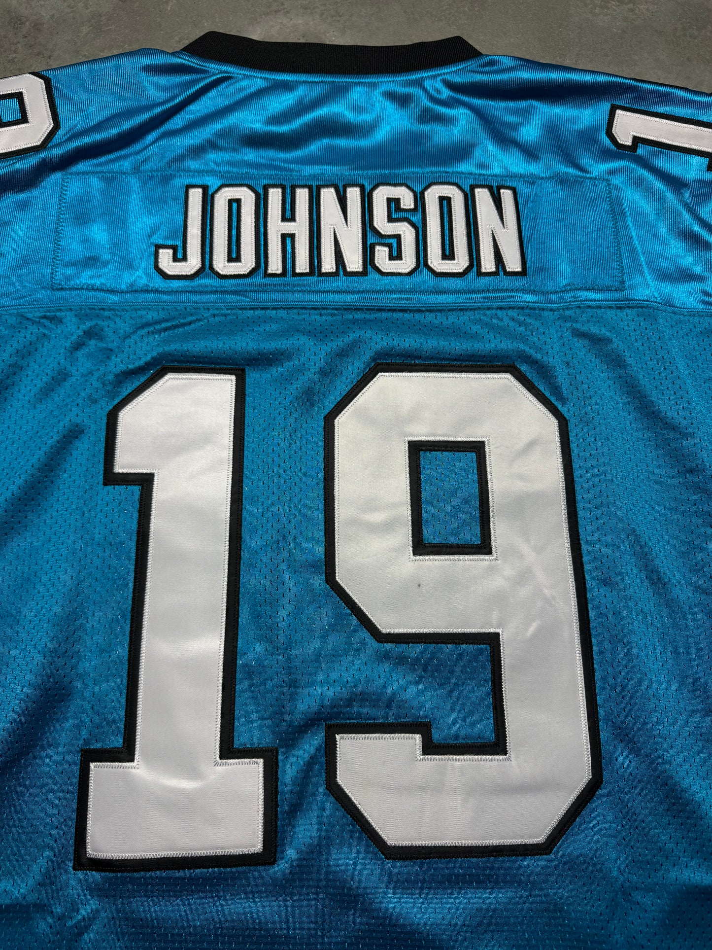 2006 Carolina Panthers Keyshawn Johnson Vintage Electric Blue Alternate Stitched NFL Reebok Authentic Jersey - Deadstock (54/XXXL)