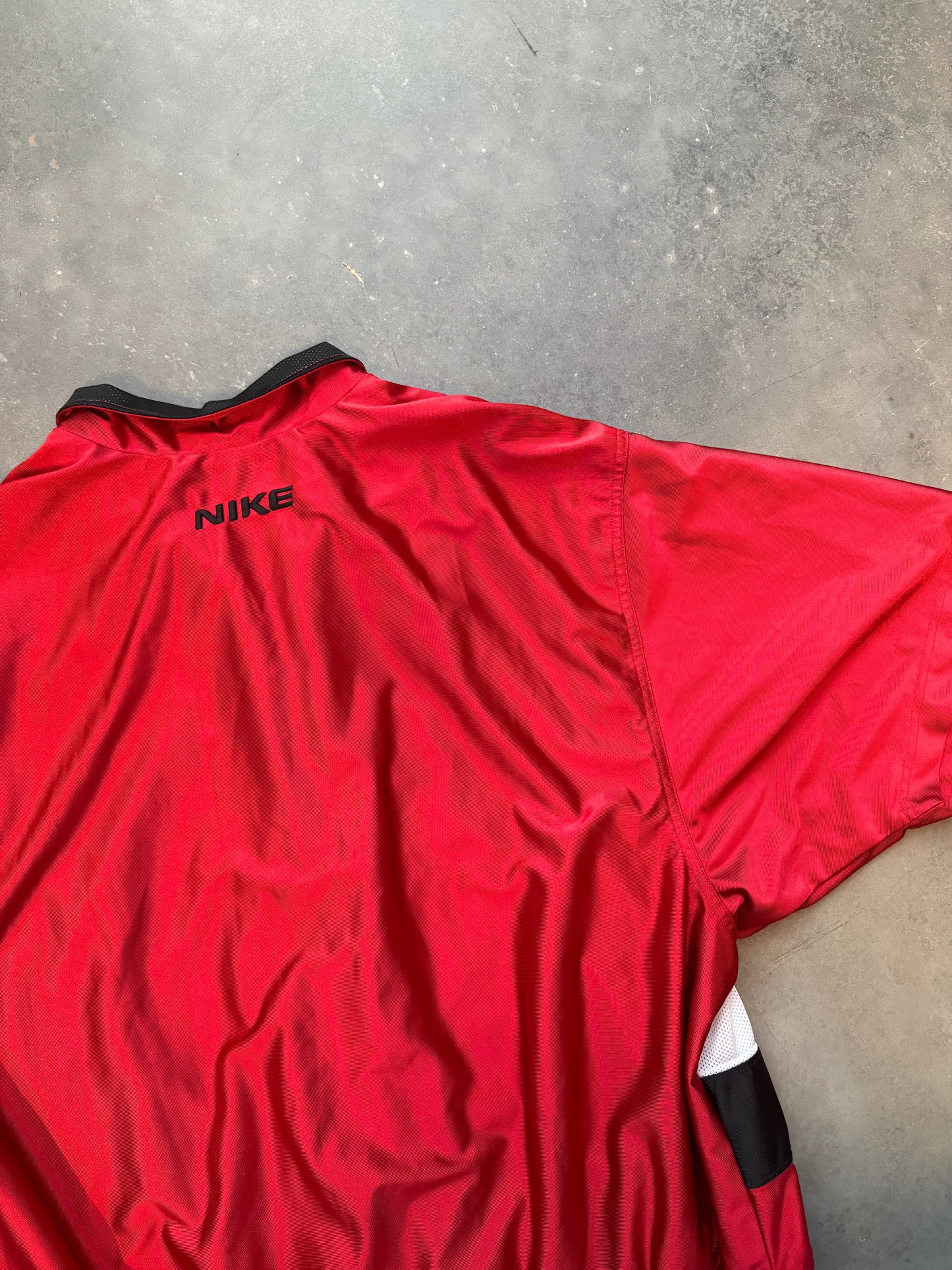 90’s Nike Basketball Vintage Heavyweight Short Sleeve Warm Up Jacket (Large)