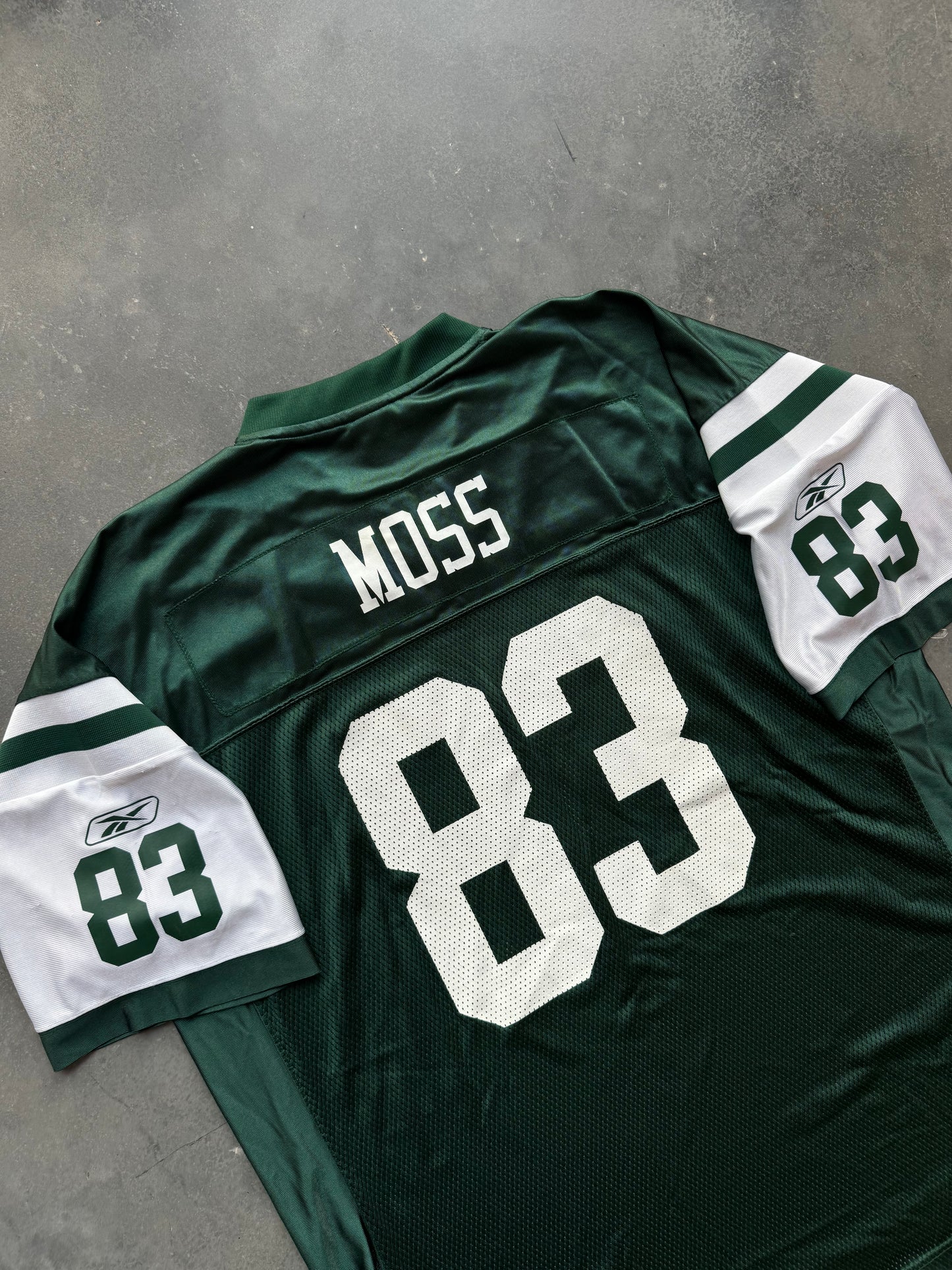 00’s New York Jets Santana Moss Vintage Green Reebok NFL Jersey (XXL)