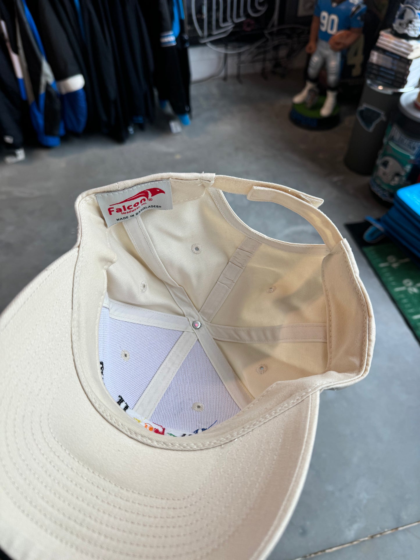 00’s Carolina Panthers Ruckus House Vintage Charity Signed NFL Hat - Autographed by Rucker, Muhammad, Minter & Davis