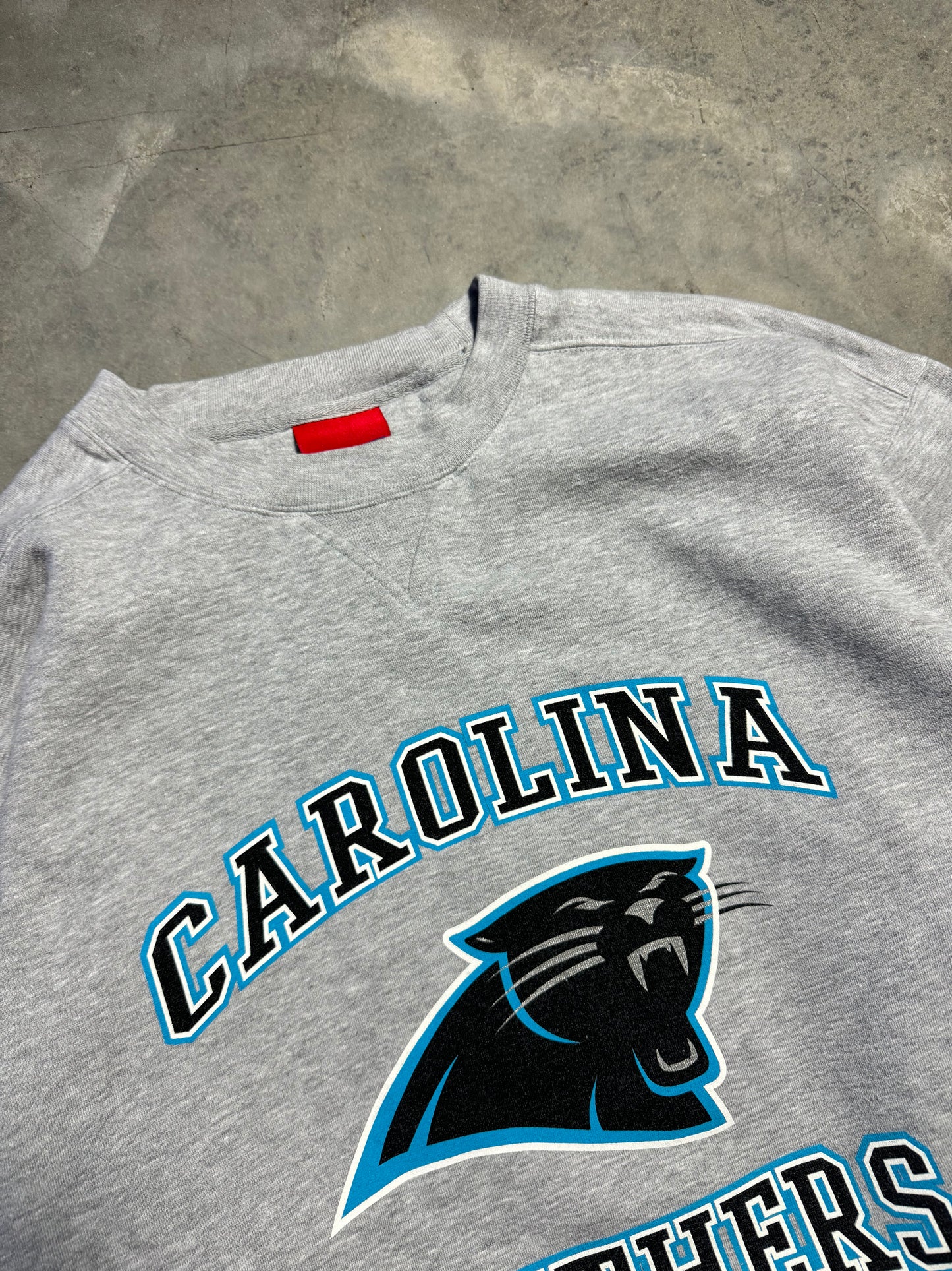 00’s Carolina Panthers Vintage Grey Reebok Heavyweight NFL Crewneck (XXL)