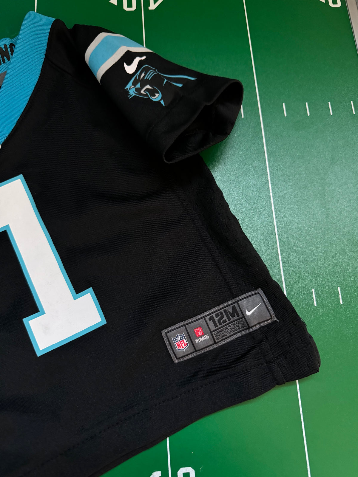 2012 Carolina Panthers Cam Newton Black Nike NFL Jersey (12 Months)