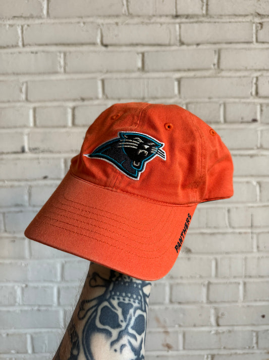 00’s Carolina Panthers Vintage Orange Reebok Strapback NFL Hat (OSFA)