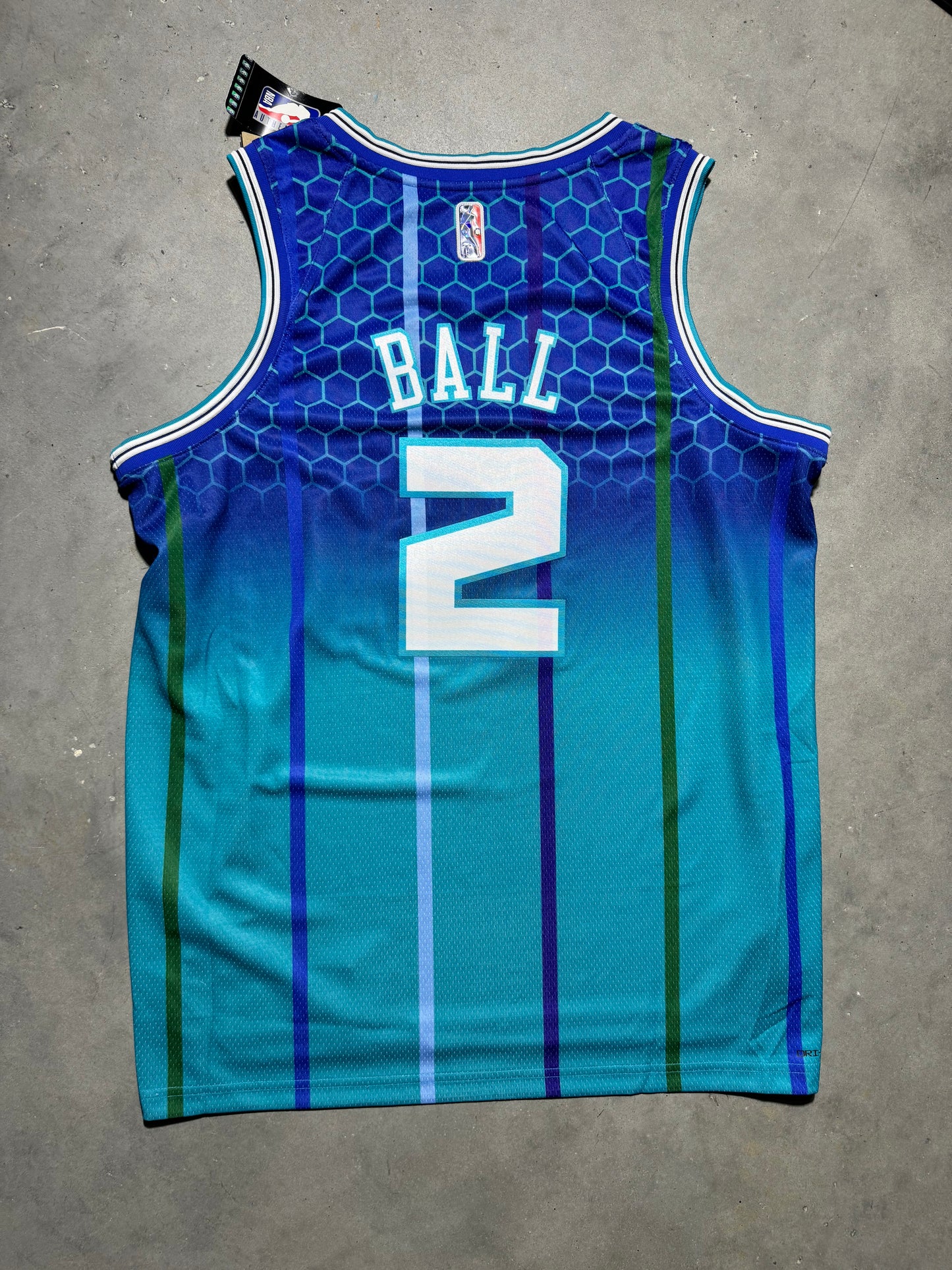 2021/2022 Charlotte Hornets LaMelo Ball City Edition 75th Anniversary NBA Jordan Swingman Jersey - Deadstock (52/XL)