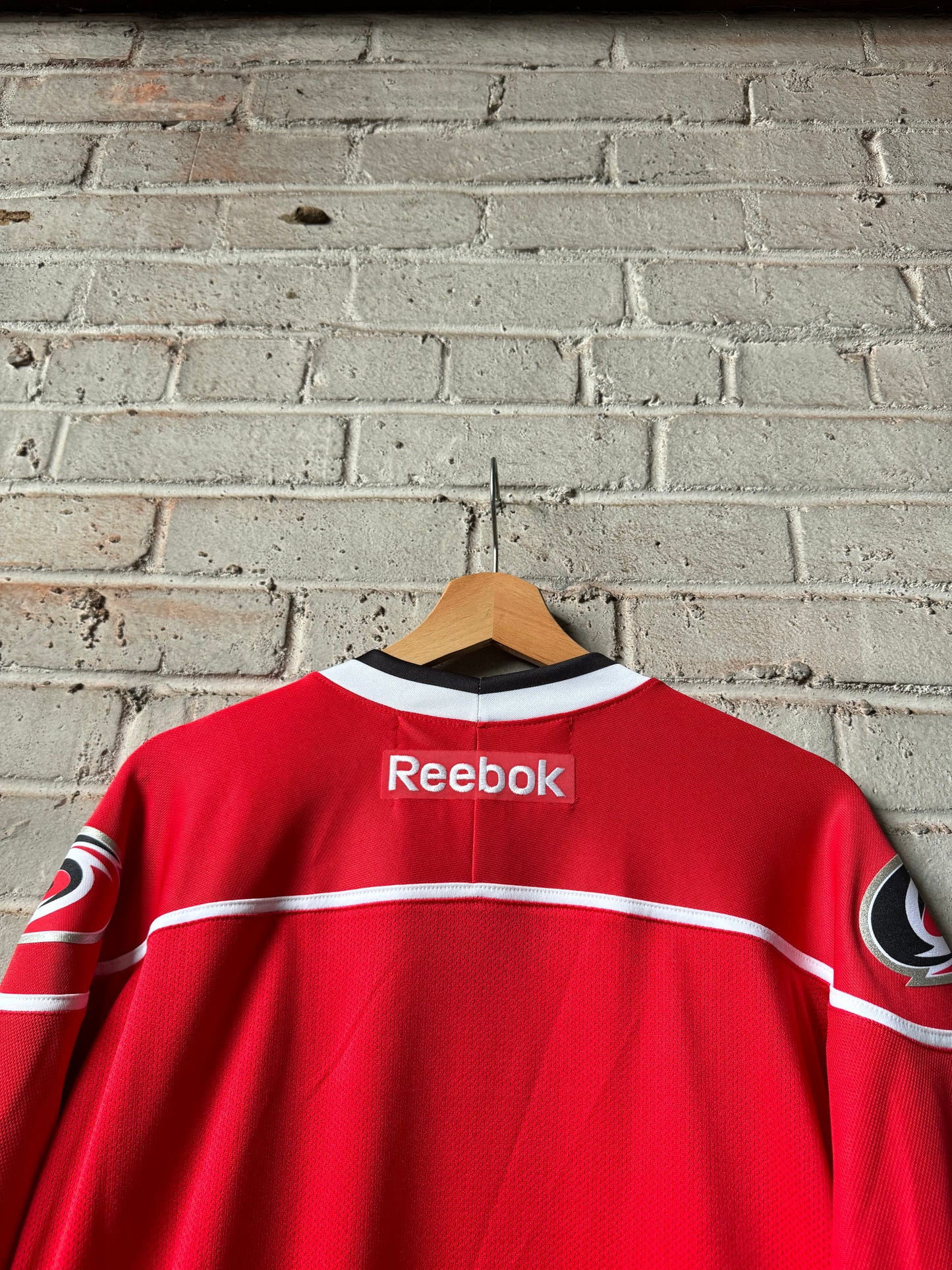 2010’s Charlotte Checkers Carolina Hurricanes Era Red Reebok AHL Hockey Jersey (XXL)