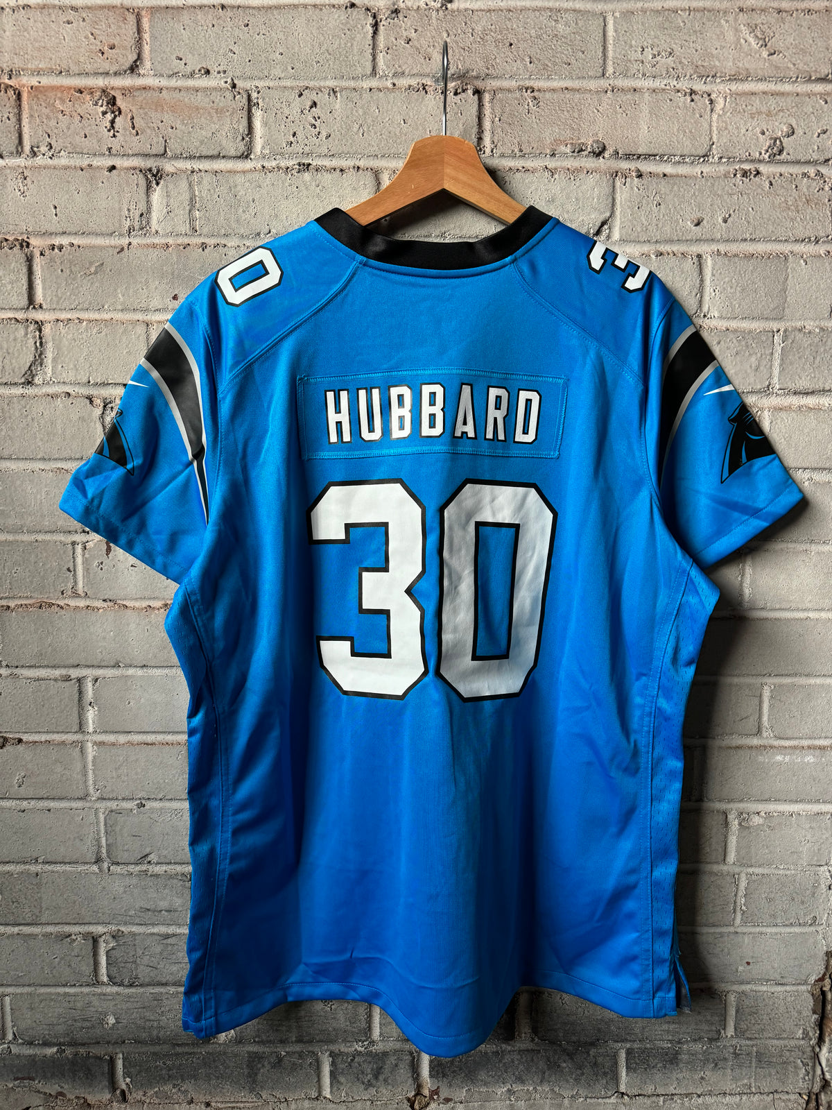 2023 Carolina Panthers Chuba Hubbard Process Blue Nike Game NFL Jersey (XL)