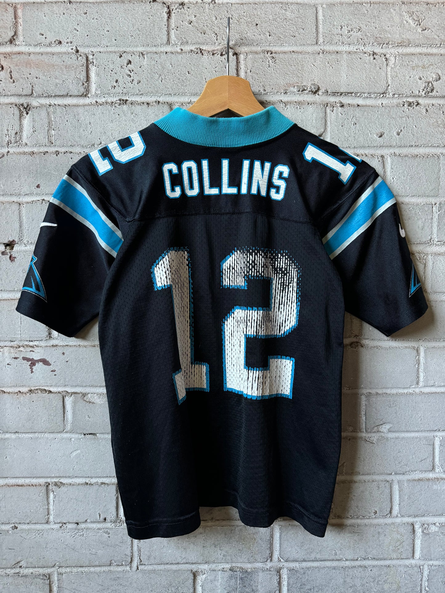 90’s Carolina Panthers Kerry Collins Vintage Black Nike NFL Jersey (Youth Small)