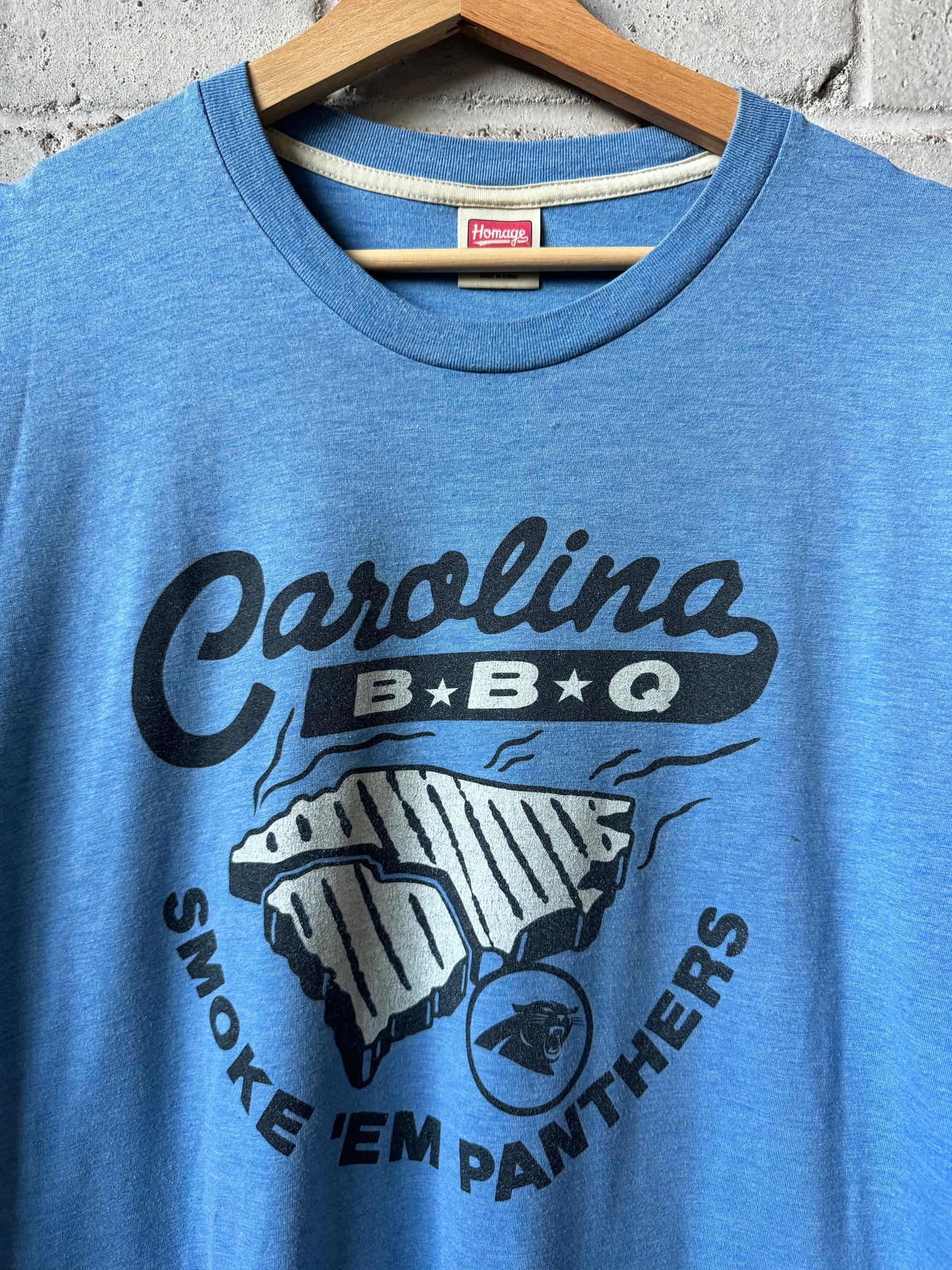 Carolina Panthers Blue Homage Smoke Em Panthers NFL Tee (XL)