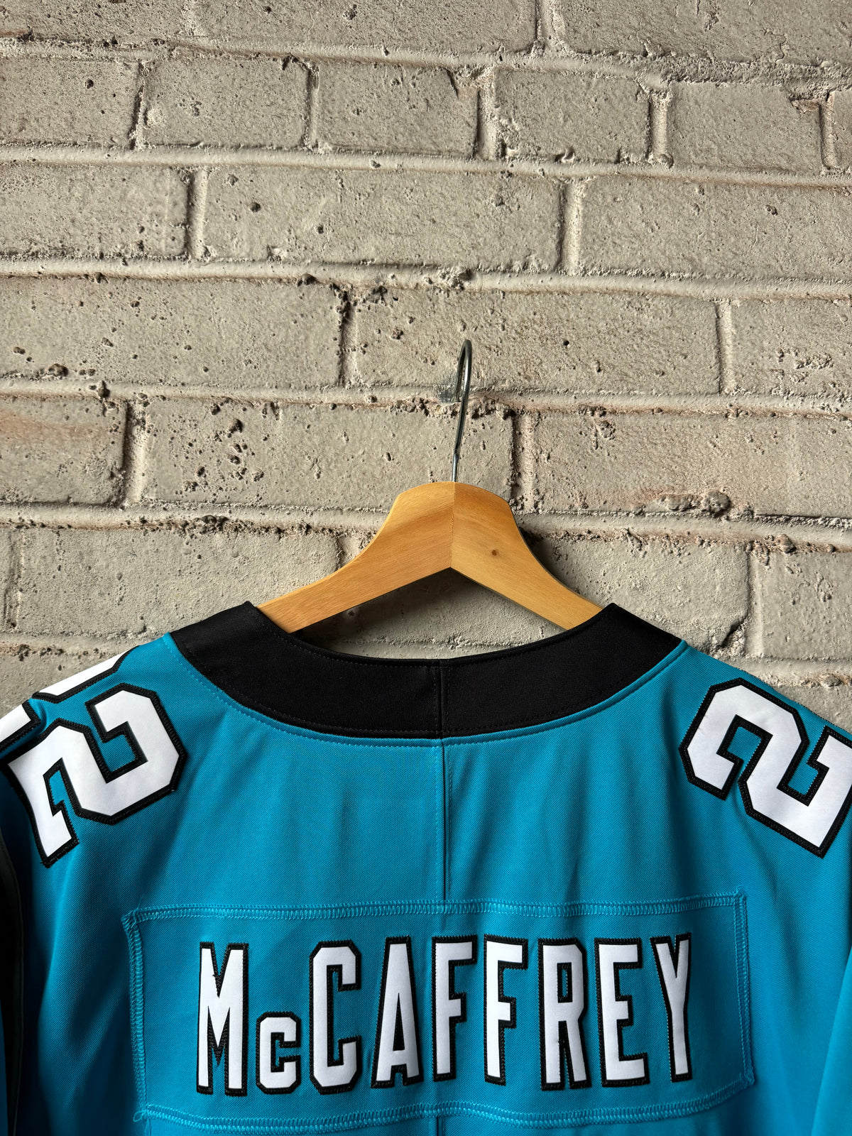 2022 Carolina Panthers Christian McCaffrey Blue Alternate Nike Vapor Limited Stitched NFL Jersey (Medium)