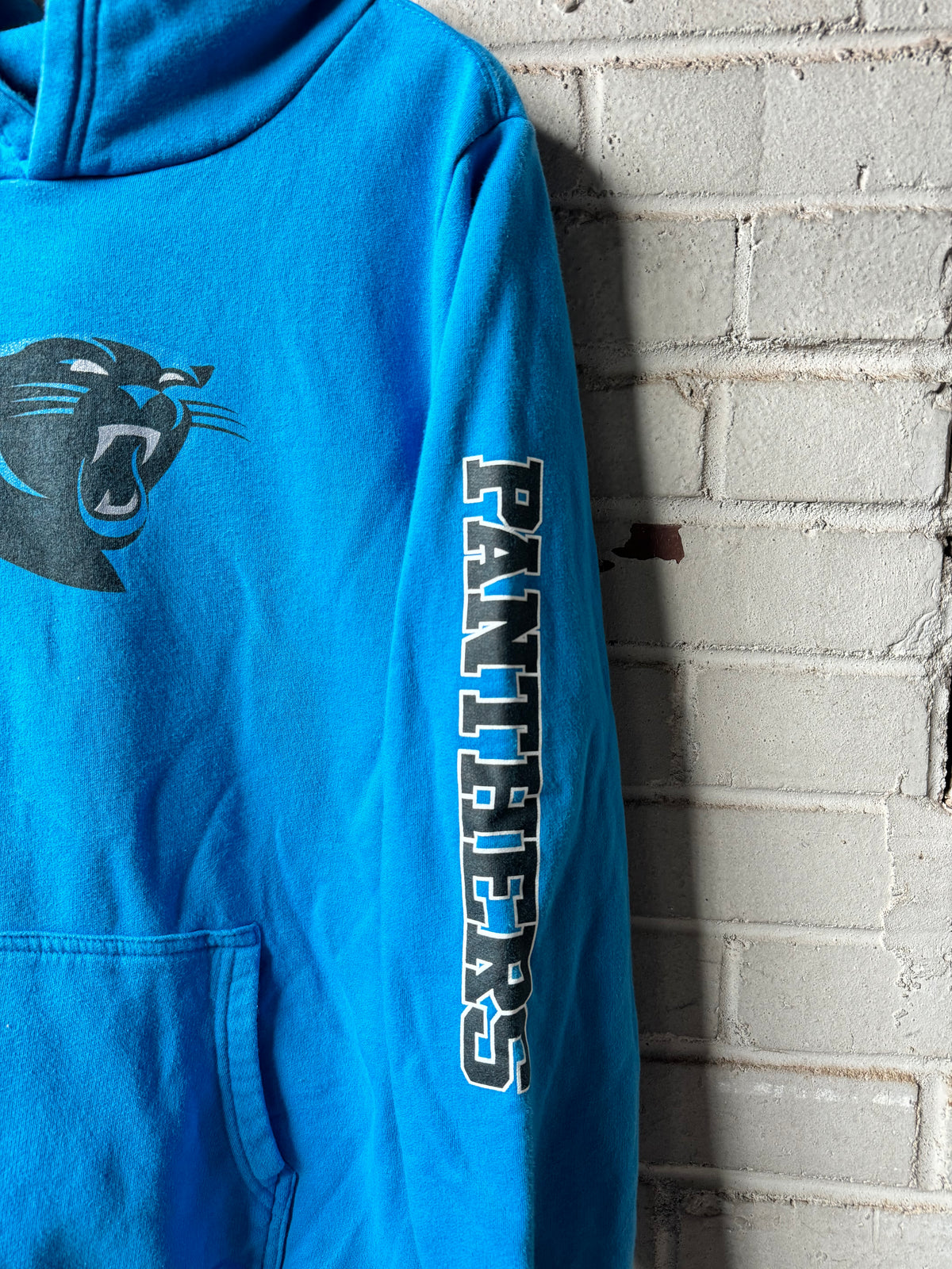 Carolina Panthers Blue Fanatics Spellout NFL Hoodie (Youth XL)