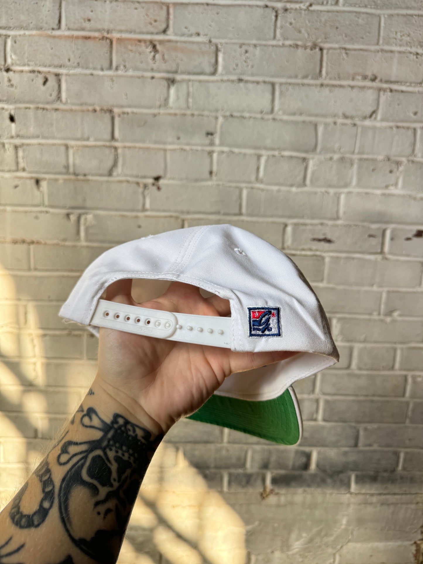 90’s Carolina Panthers Vintage White The Game NFL Snapback Hat - Deadstock (OSFA)