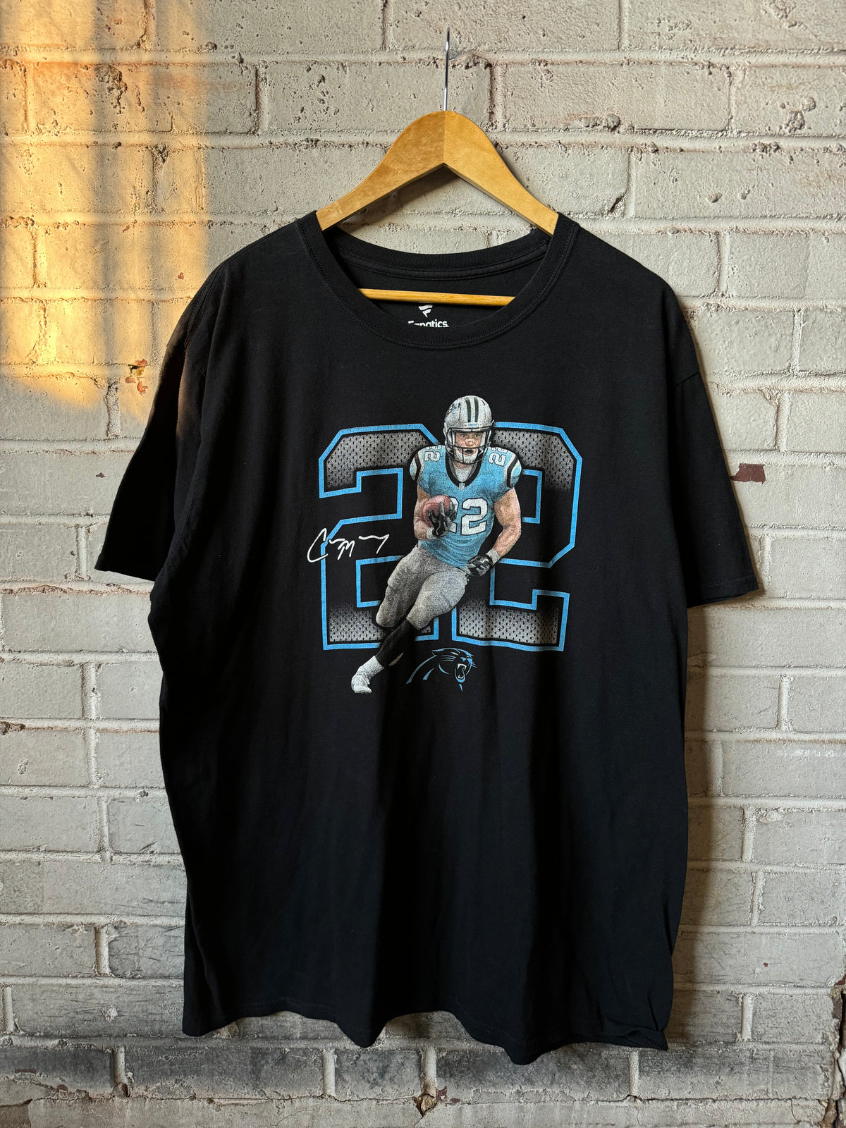 2010’s Carolina Panthers Christian McCaffrey Black NFL Player Tee (XL)