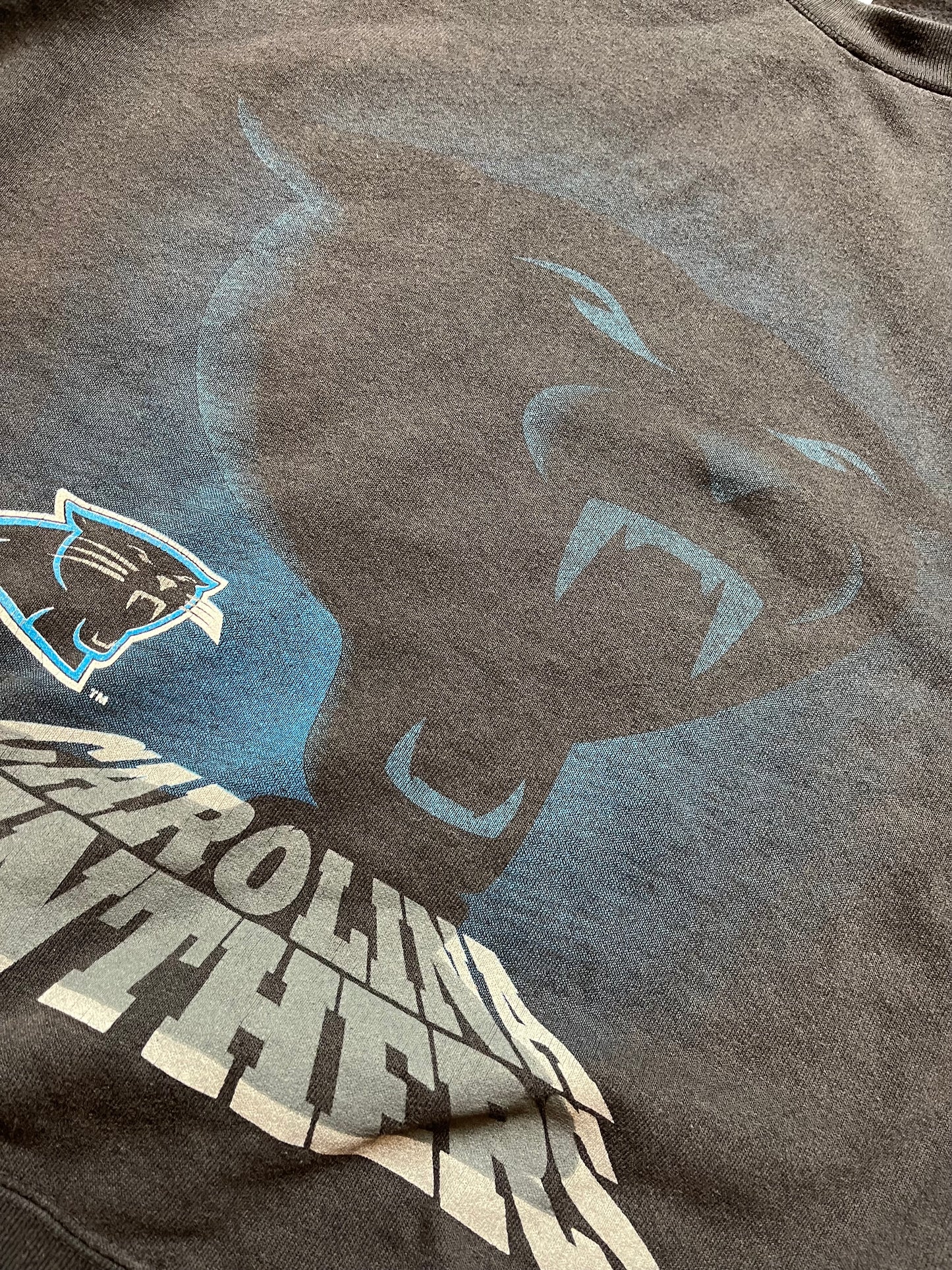 1995 Carolina Panthers Shadow Logo NFL Vintage Crewneck (Medium)