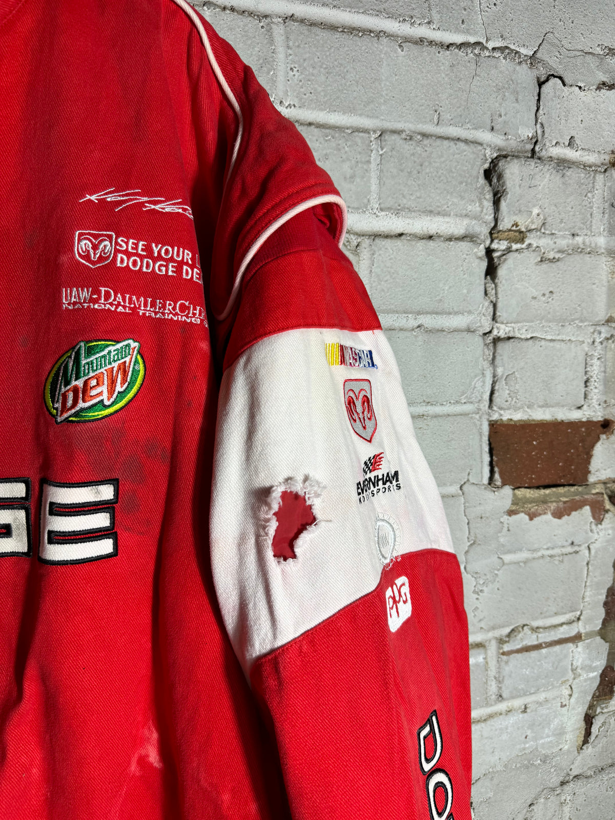 2005 Kasey Kahne Vintage Chase Authentics Dodge NASCAR Nextel Cup Series Fully Embroidered Jacket (XXXL)