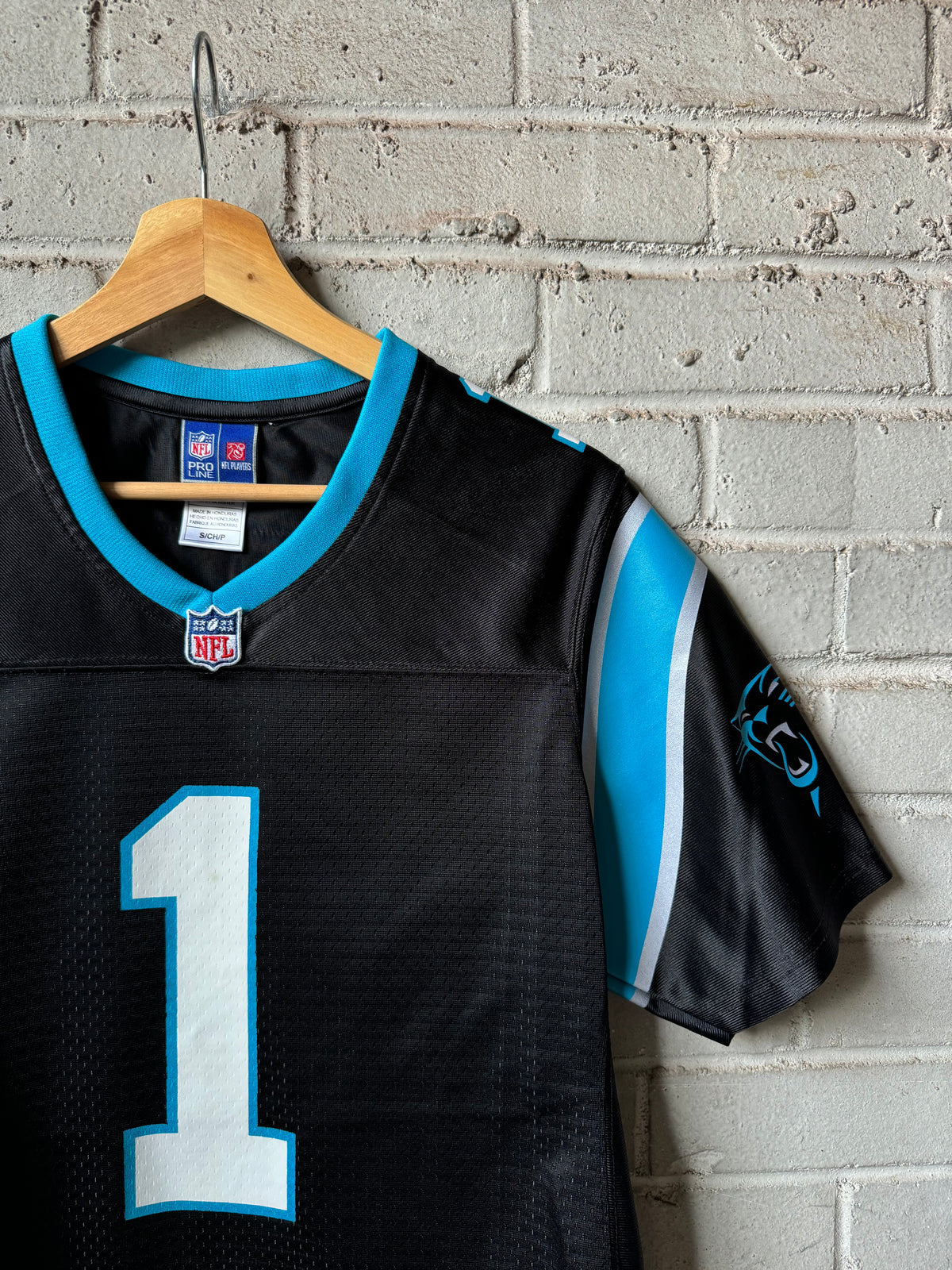 2010’s Carolina Panthers Cam Newton Black Nike NFL Jersey (Women’s Small)