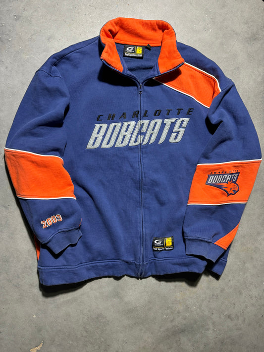 2003 Charlotte Bobcats Inaugural Season Big Logo NBA Full Zip NBA Jacket (XXXL)