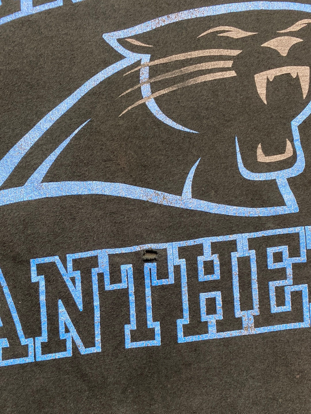 90s Carolina Panthers NFL Faded Logo Vintage Tee (2XL)