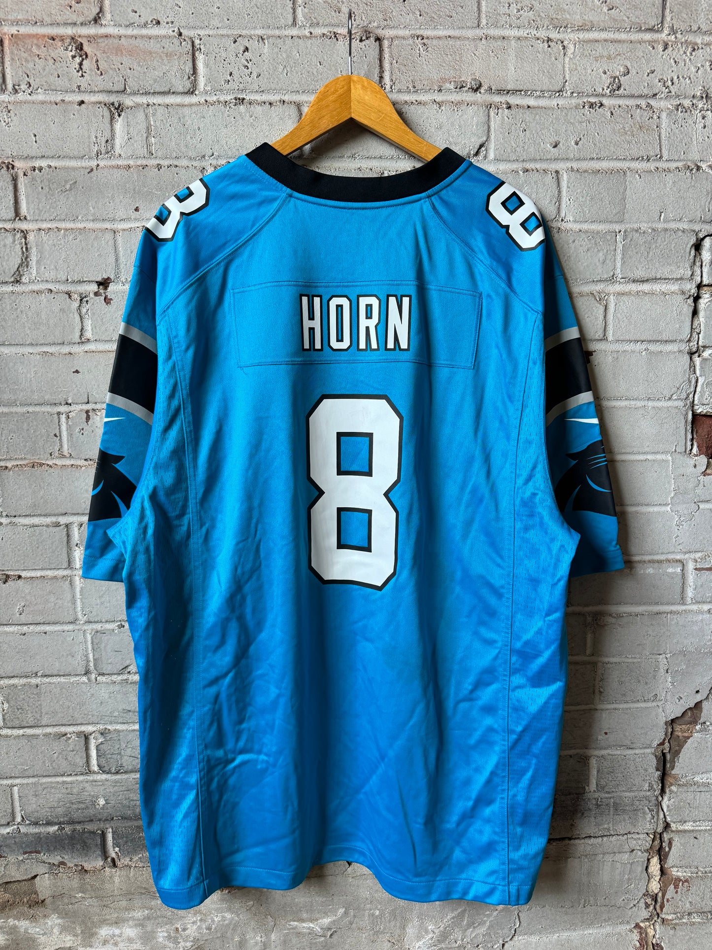 2022 Carolina Panthers Jaycee Horn Blue Nike NFL Game Jersey (XXL)