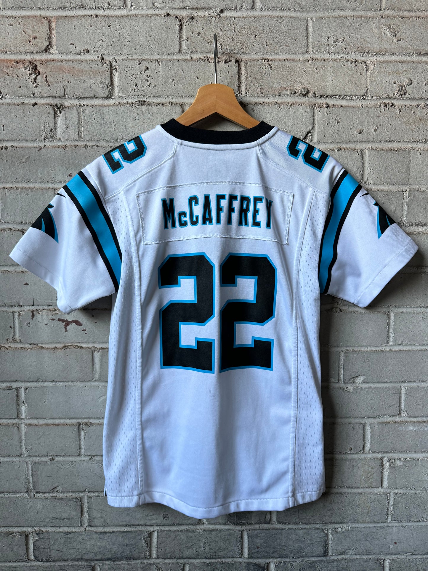 2018 Carolina Panthers Christian McCaffrey White Nike NFL Jersey (Youth Medium)