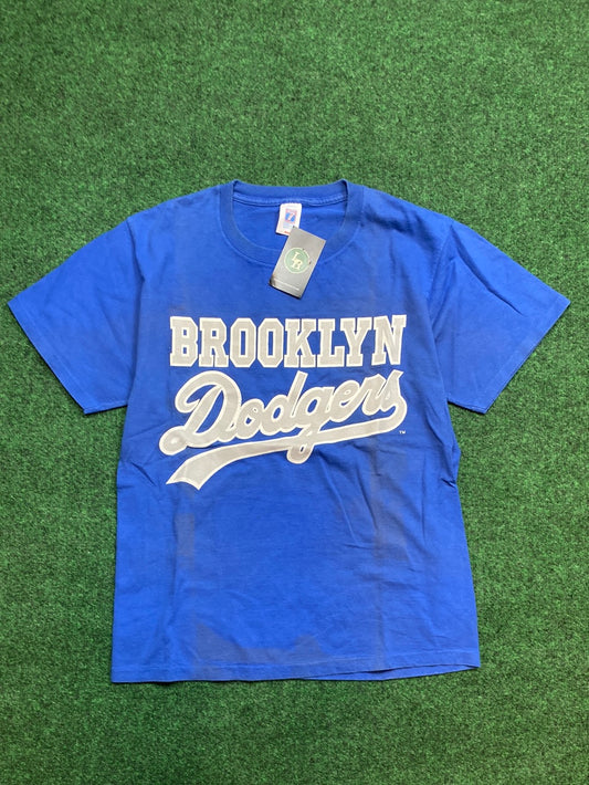 90s Brooklyn Dodgers Script Blue Vintage Tee