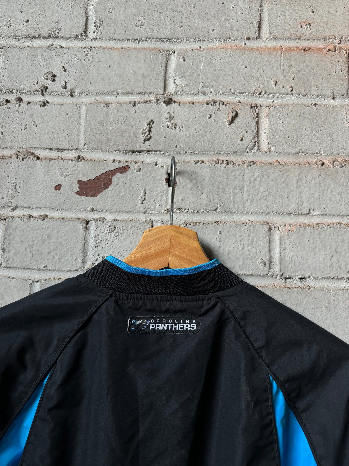 00’s Carolina Panthers Vintage Reebok Cat Scratch Font NFL Pullover (Youth Small)